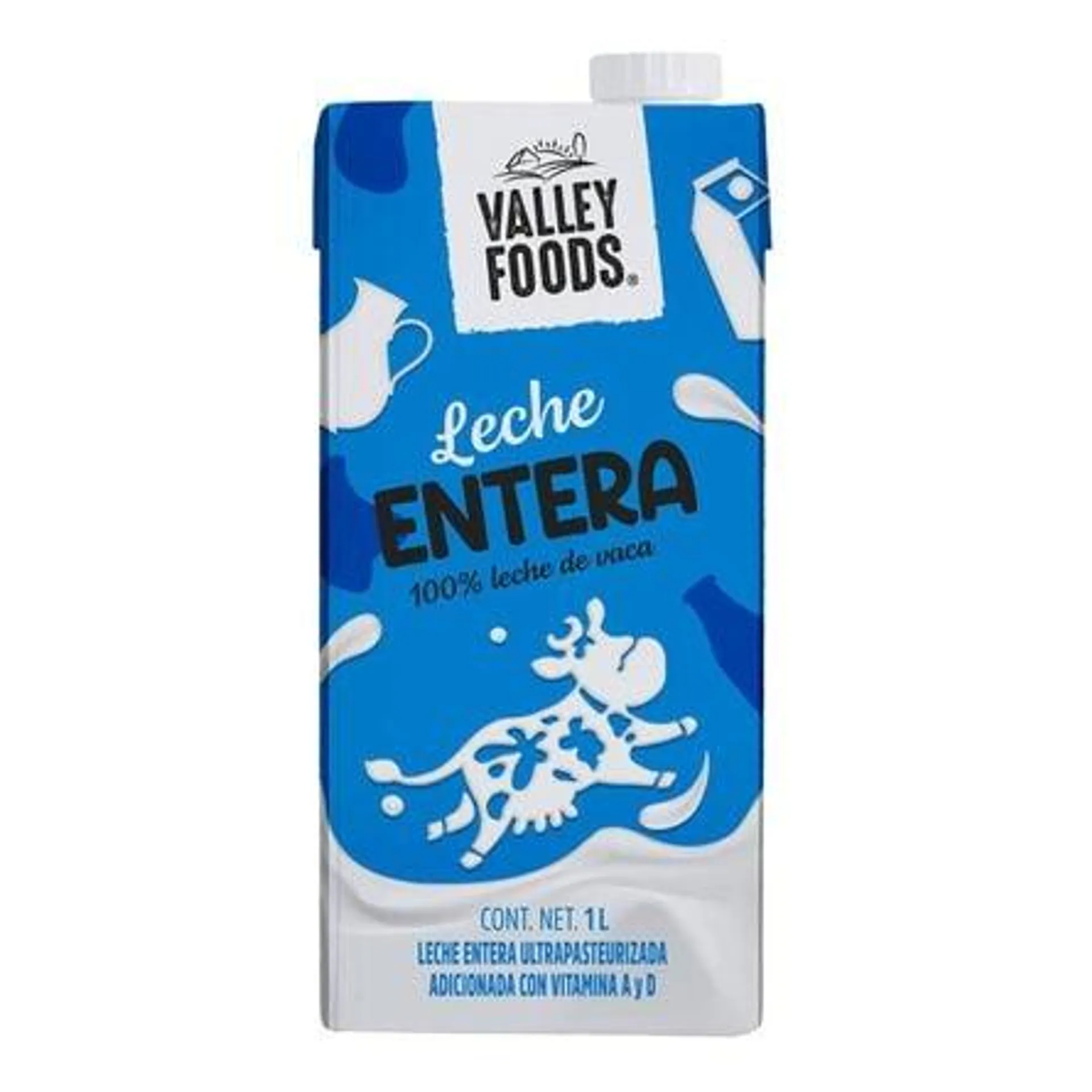 Leche entera Valley Foods 1 L