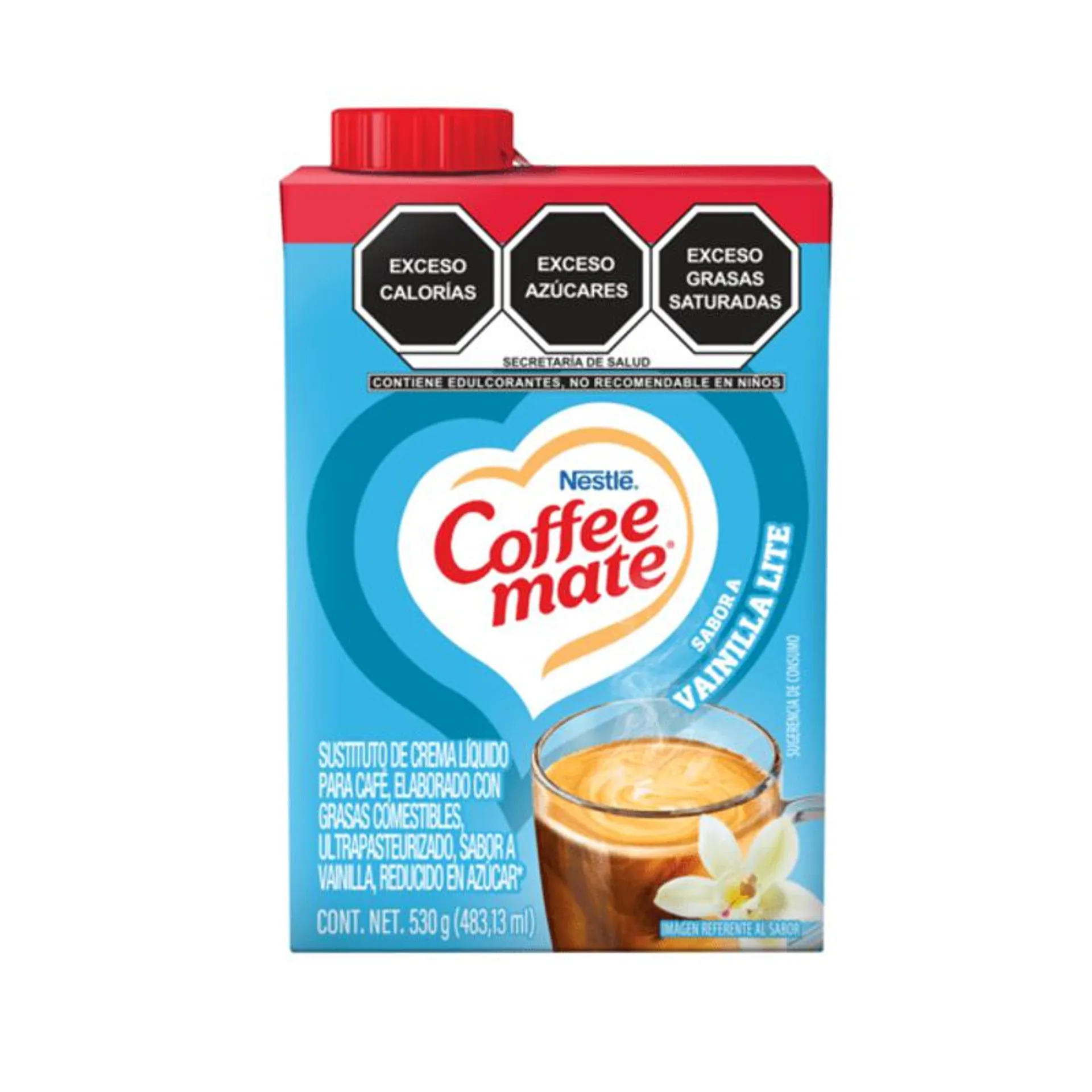 Sustituto de Crema Para Café Líquido Coffee Mate Sabor Vainilla Lite 530 g