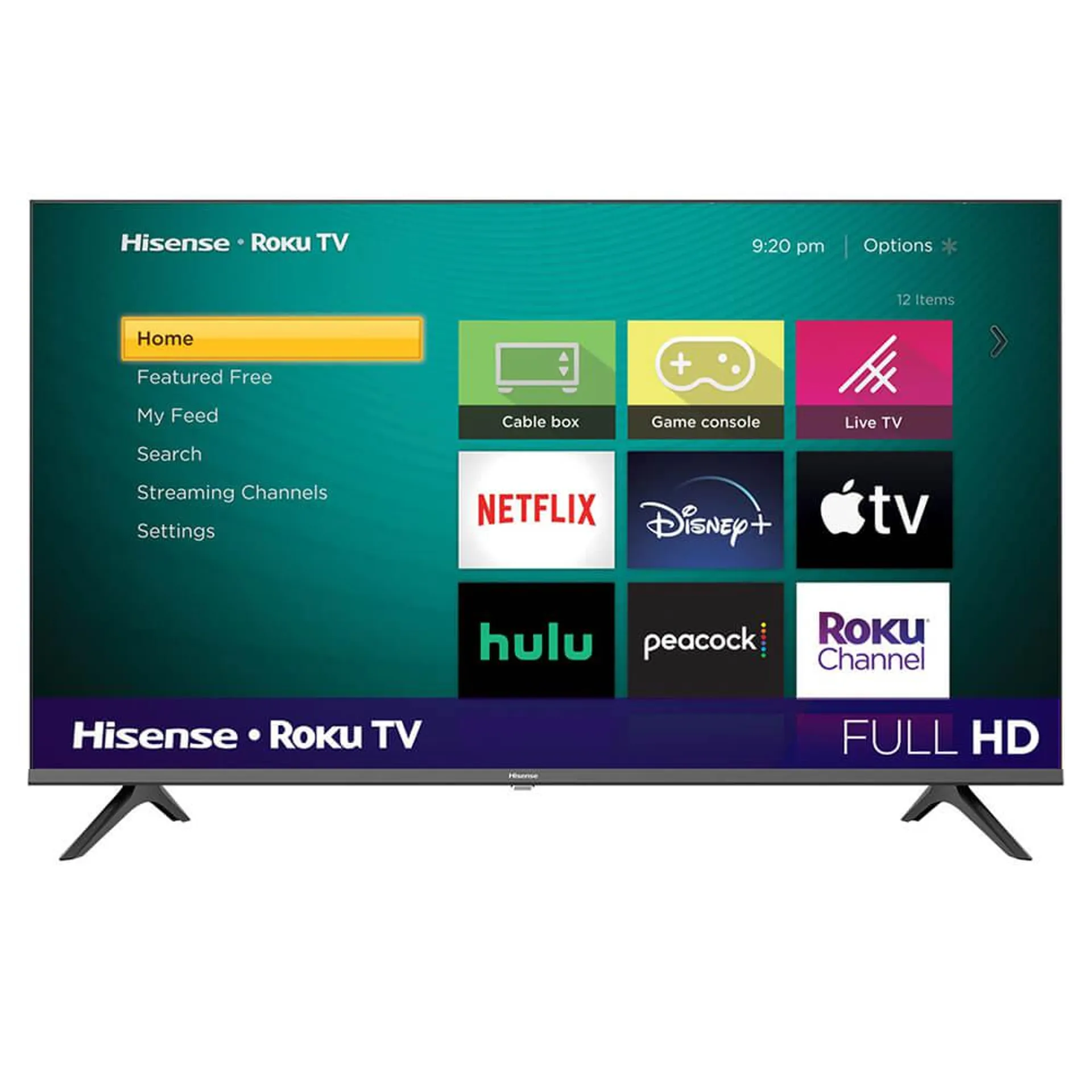 Smart Roku TV Hisense H4F / 43" FHD / LCD / 120 Motion Rate / 43H4030F3