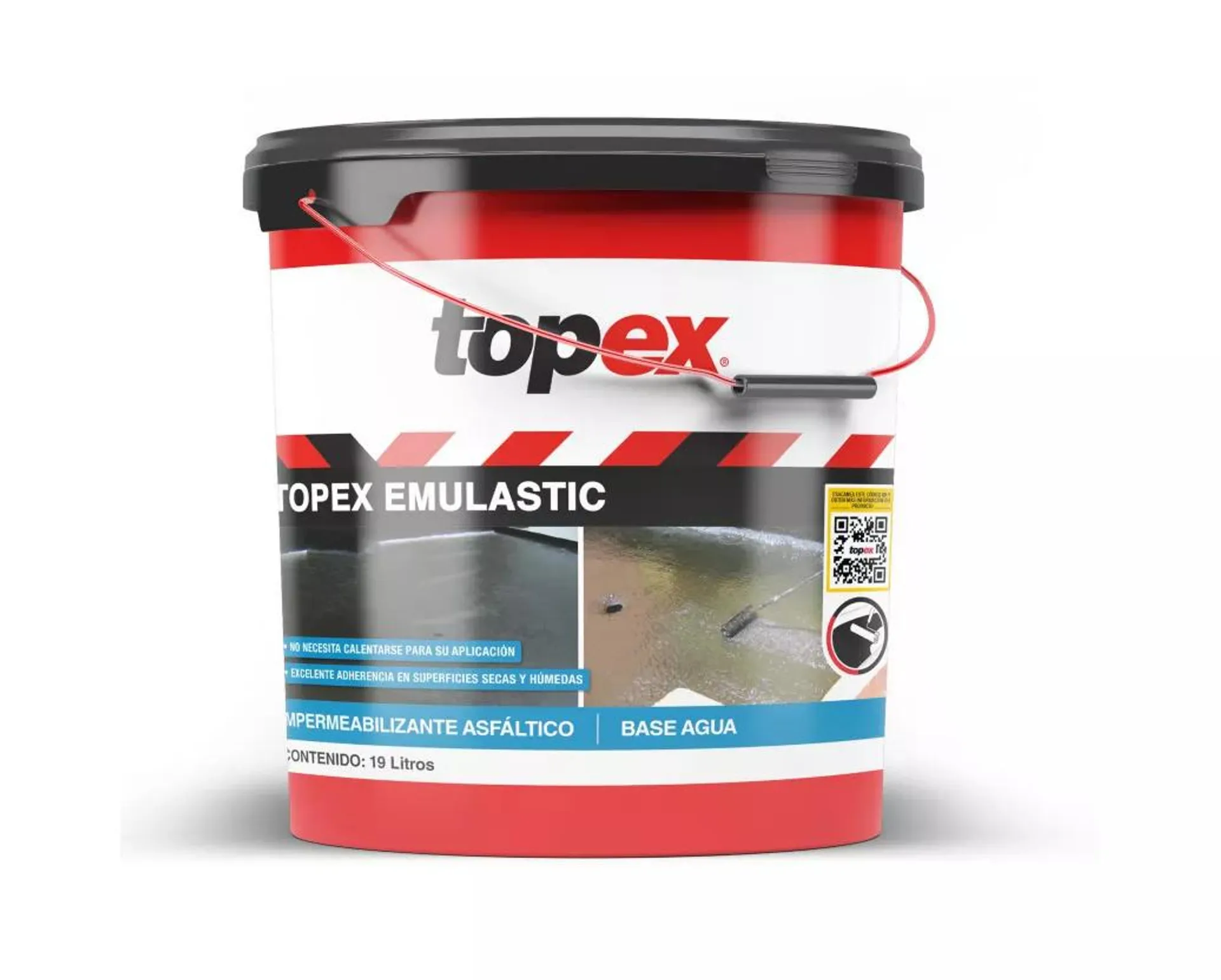 Topex Emulastic Impermeabilizante Asfáltico Base Agua 19 l