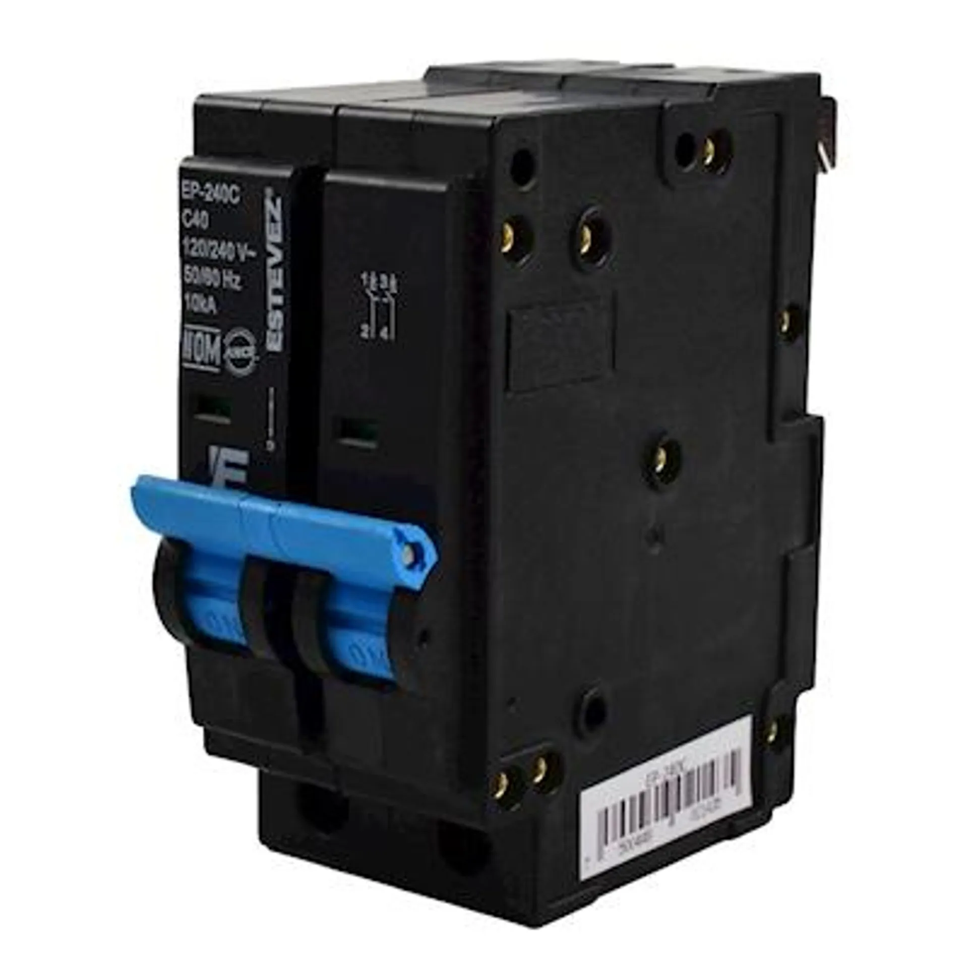 INTERRUPTOR TERMOMAGNÉTICO 2 x 40A TIPO PLUG ESTEVEZ EP-240C