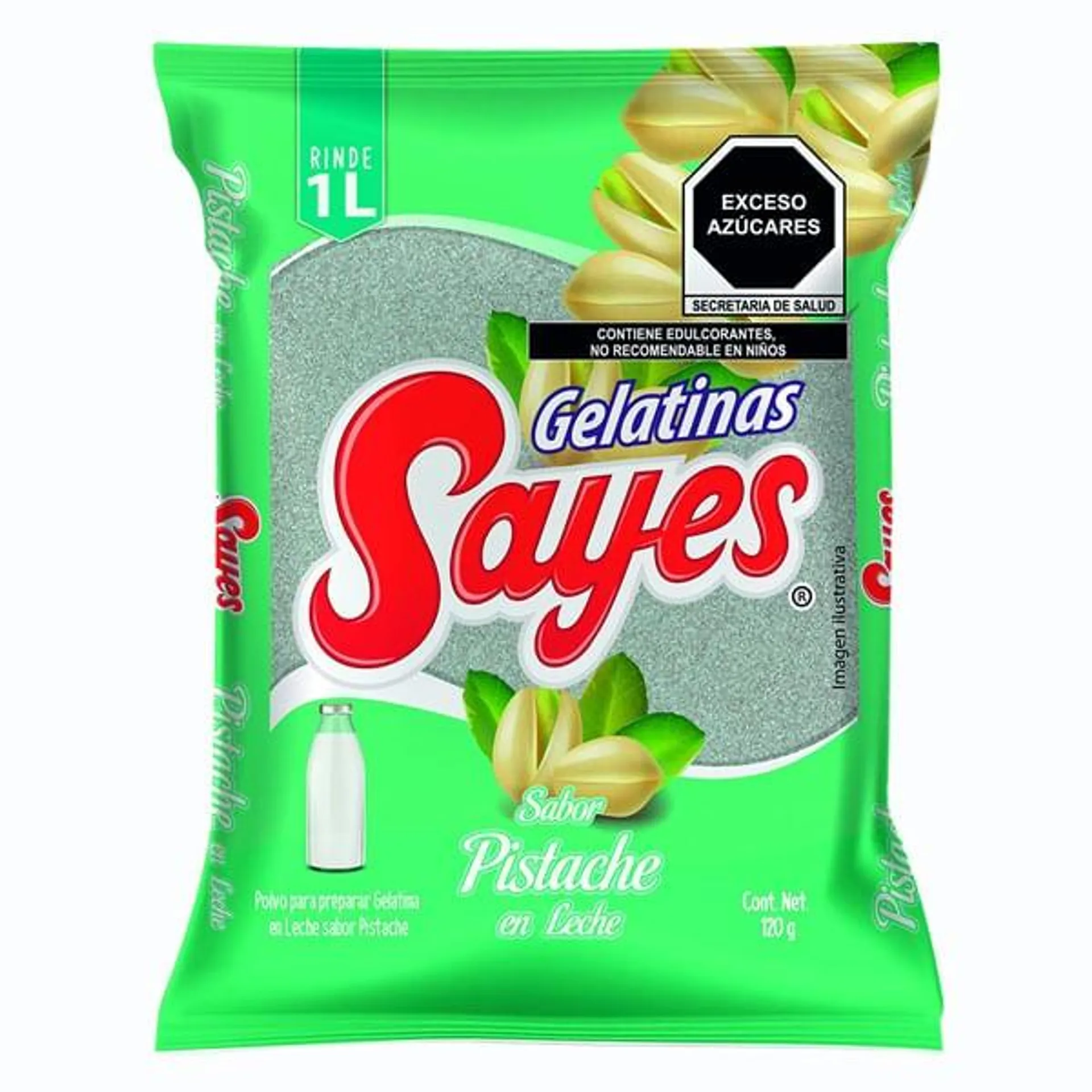 Gelatina en polvo leche Sayes pistache 120 g