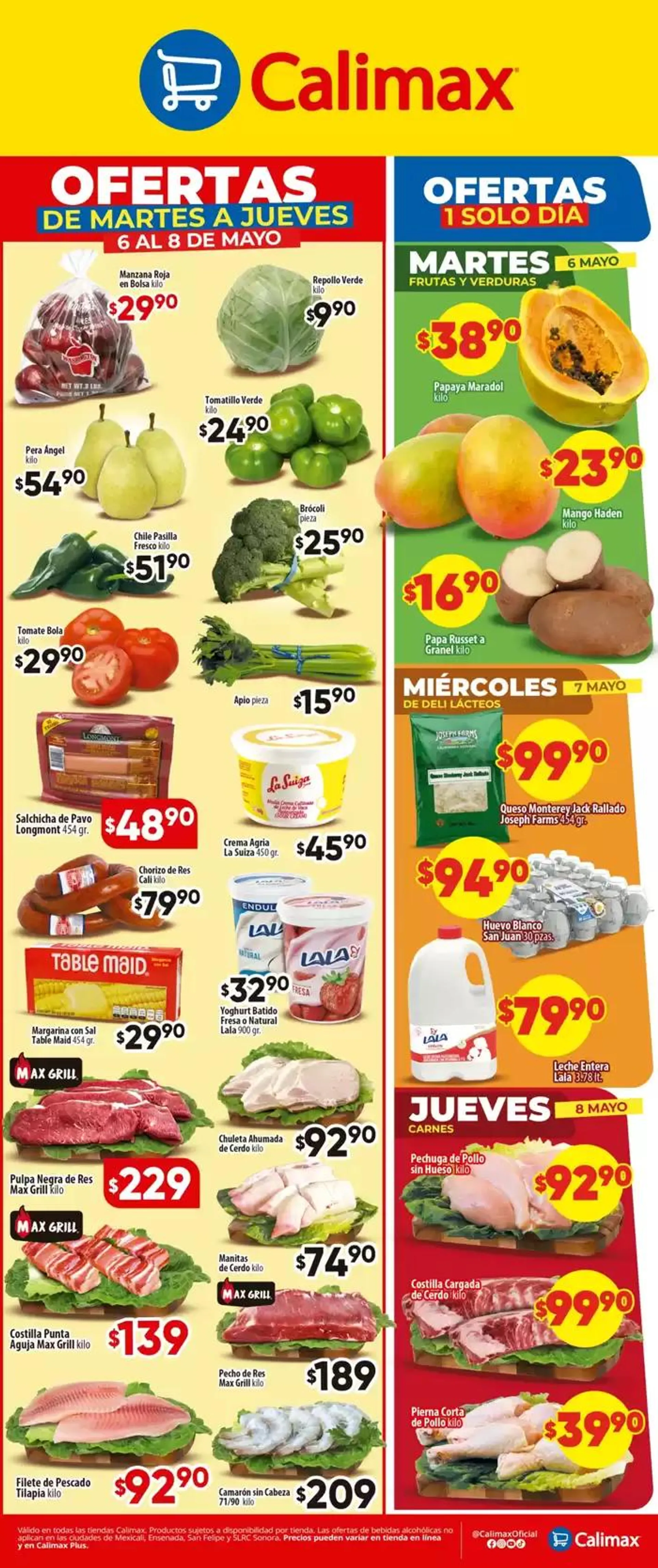 Catálogo de Calimax Ofertas Martes-Jueves 6 de mayo al 8 de mayo 2025 - Pagina 1