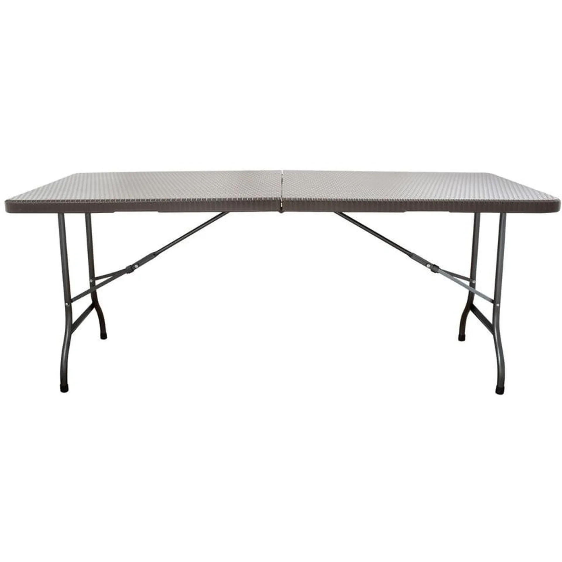 Mesa plegable ratán 180x74,5x72,5 cm