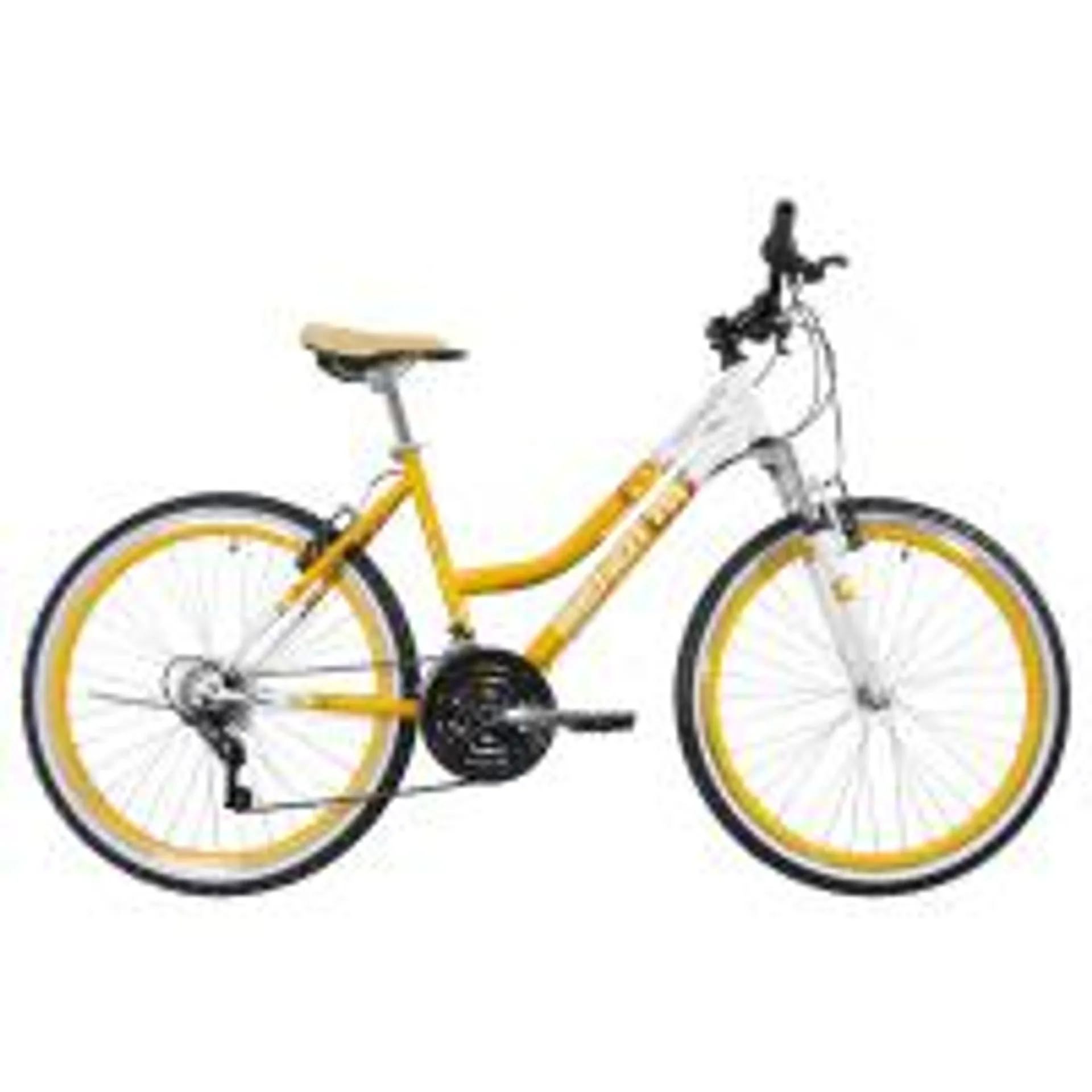 Bicicleta BENOTTO Montaña MADEIRA R26 21V. Mujer FS Frenos ”V” Acero Naranja Talla:UN