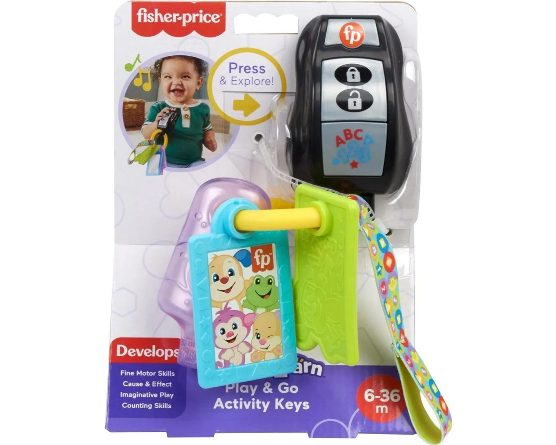 Fisher-Price Ríe y Aprende Juguete para Bebés Llaves