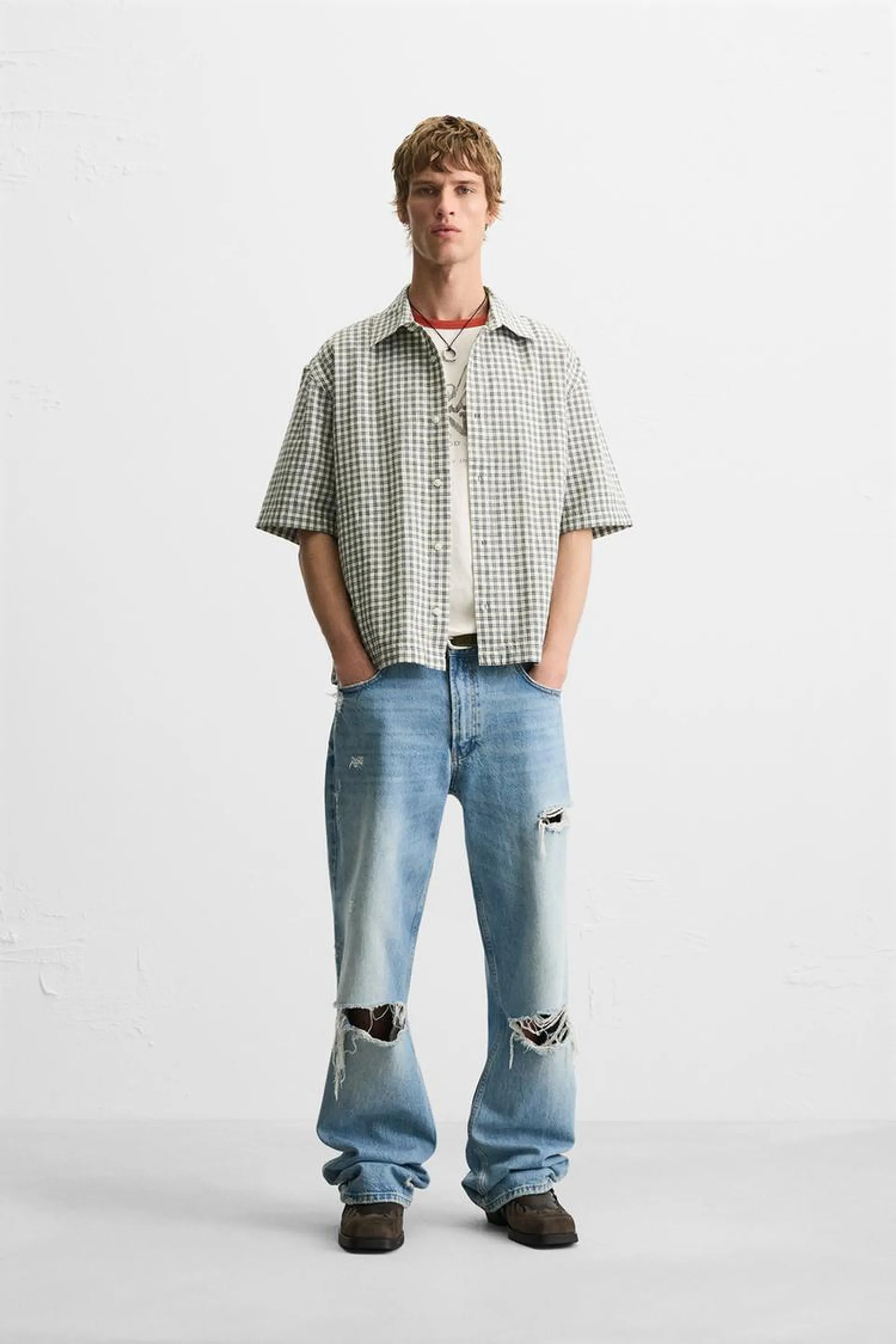 CAMISA BOXY FIT CUADROS