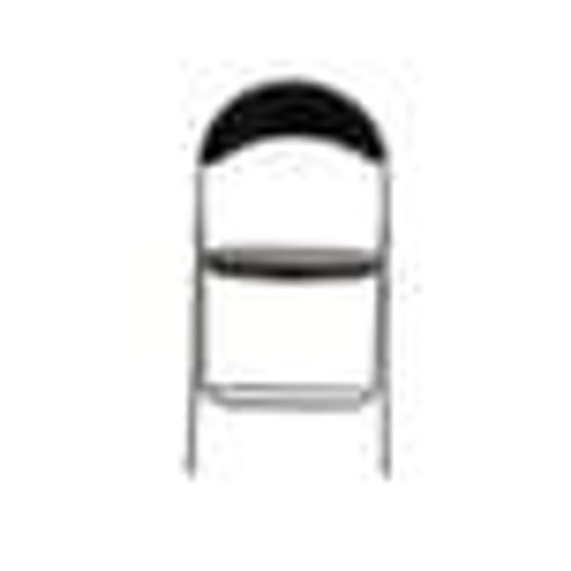 Silla plegable cubierta PVC estructura de metal