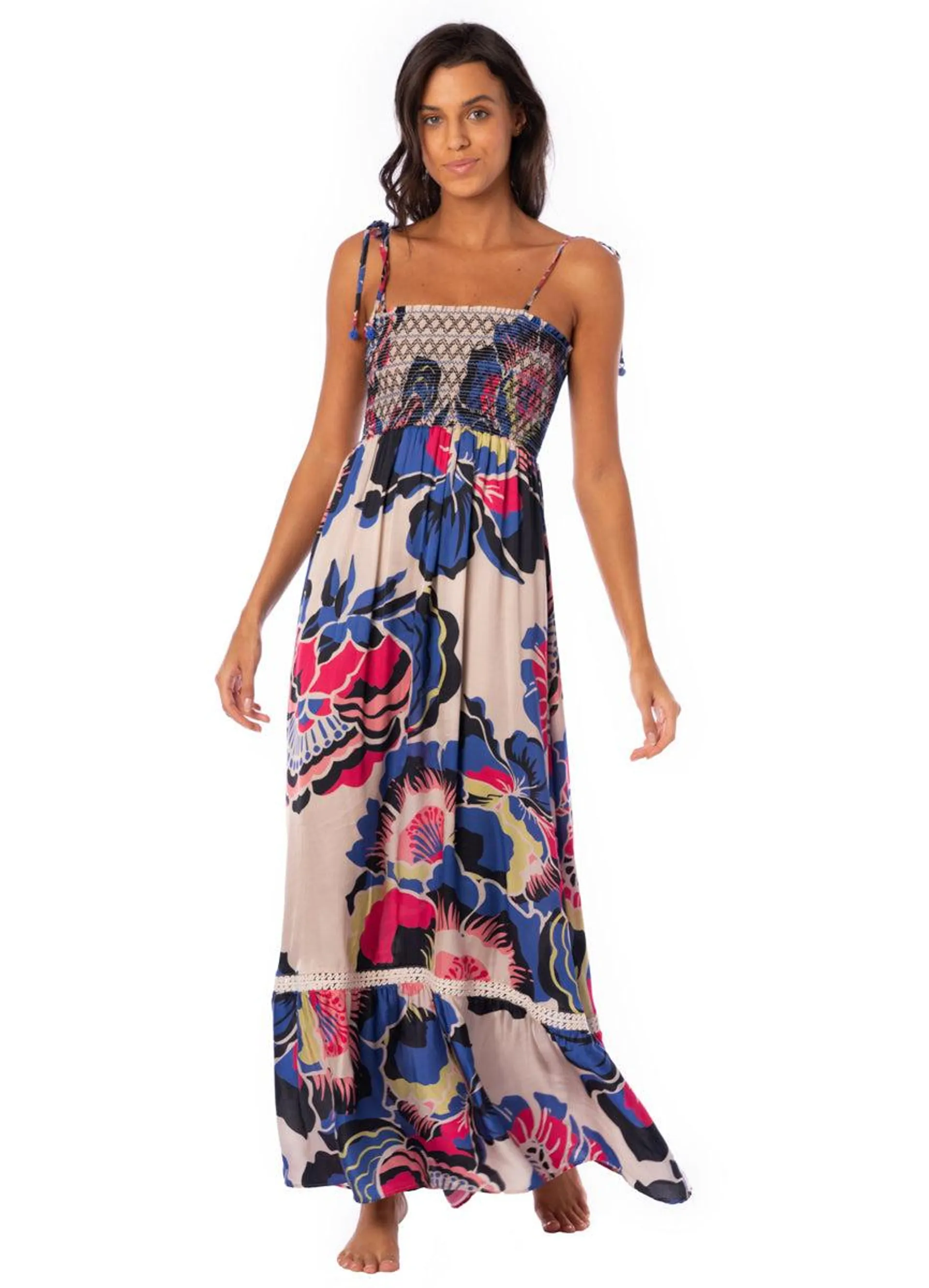 Ultramarine Florals Bewitched Long Dress