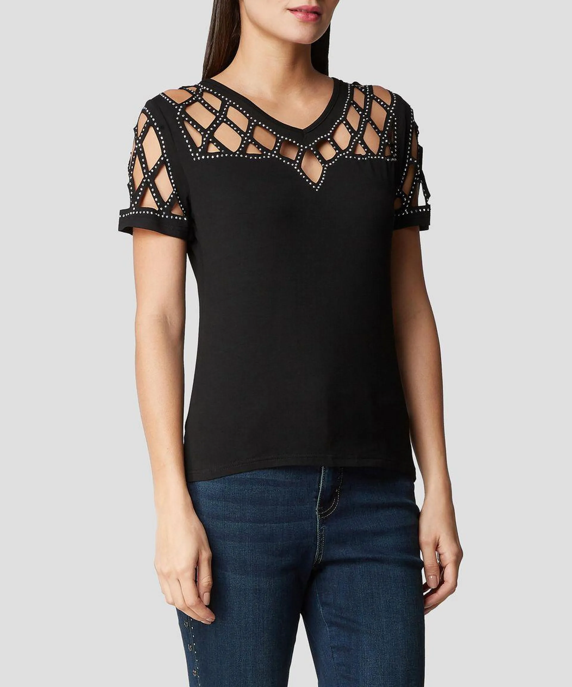 Blusa manga corta Mujer