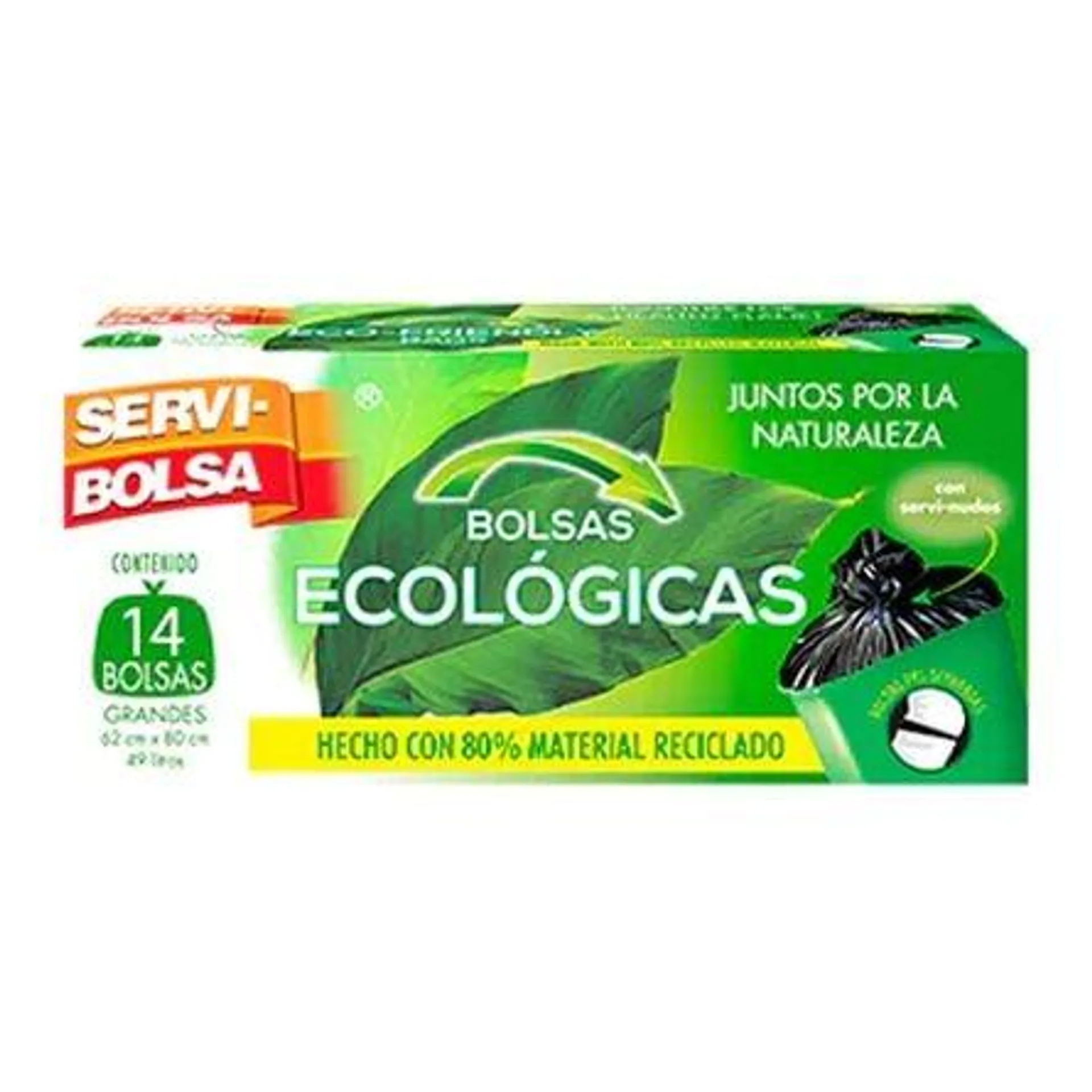 Bolsas Para Basura Grandes Servibolsa Ecológicas 14 Pzas