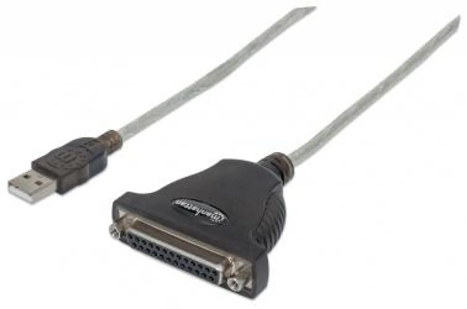 Manhattan Convertidor de USB a Paralelo para Impresora, USB A a DB25, 1.8 Metros