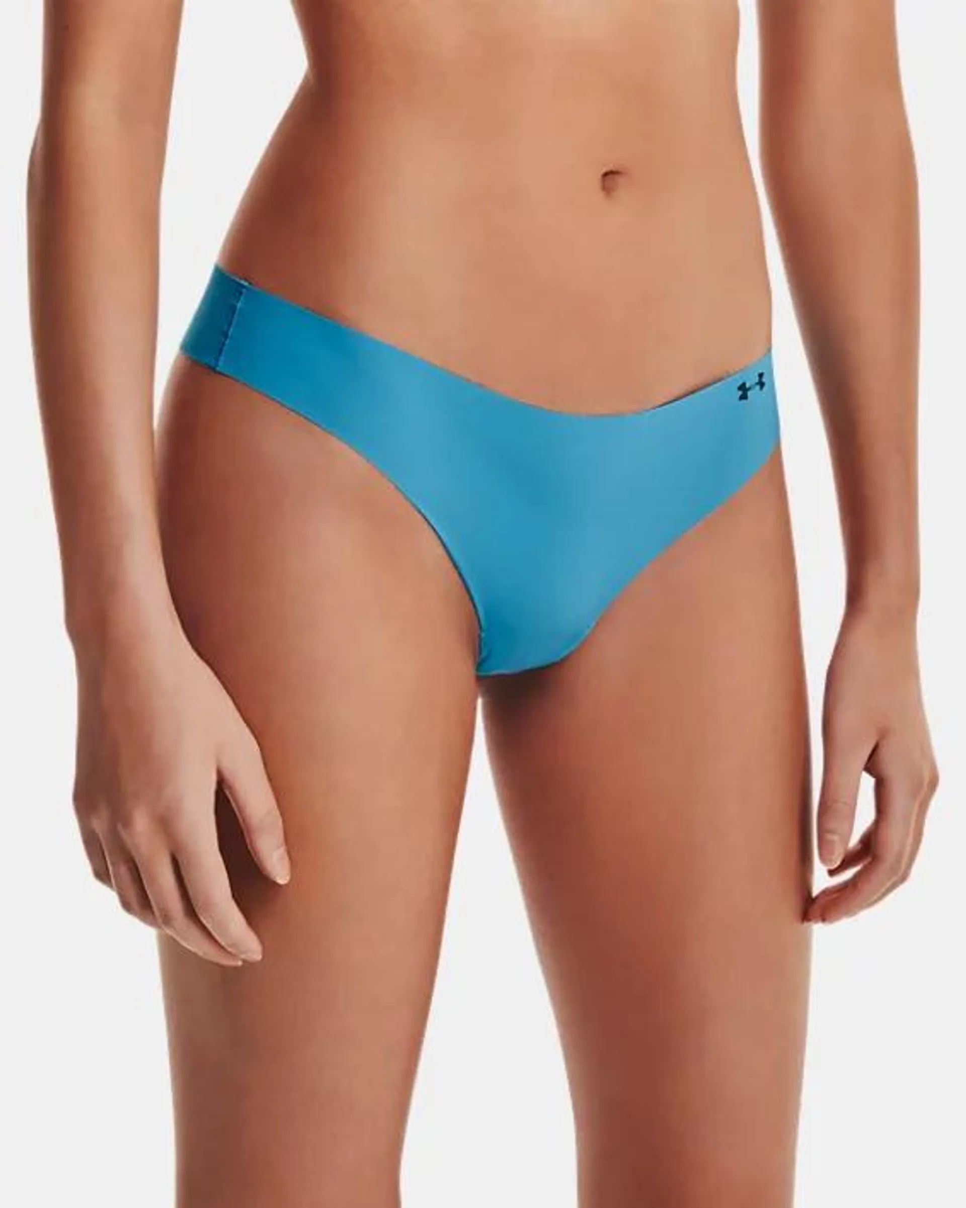 Women's UA Pure Stretch Print Thong 3-Pack Underwear