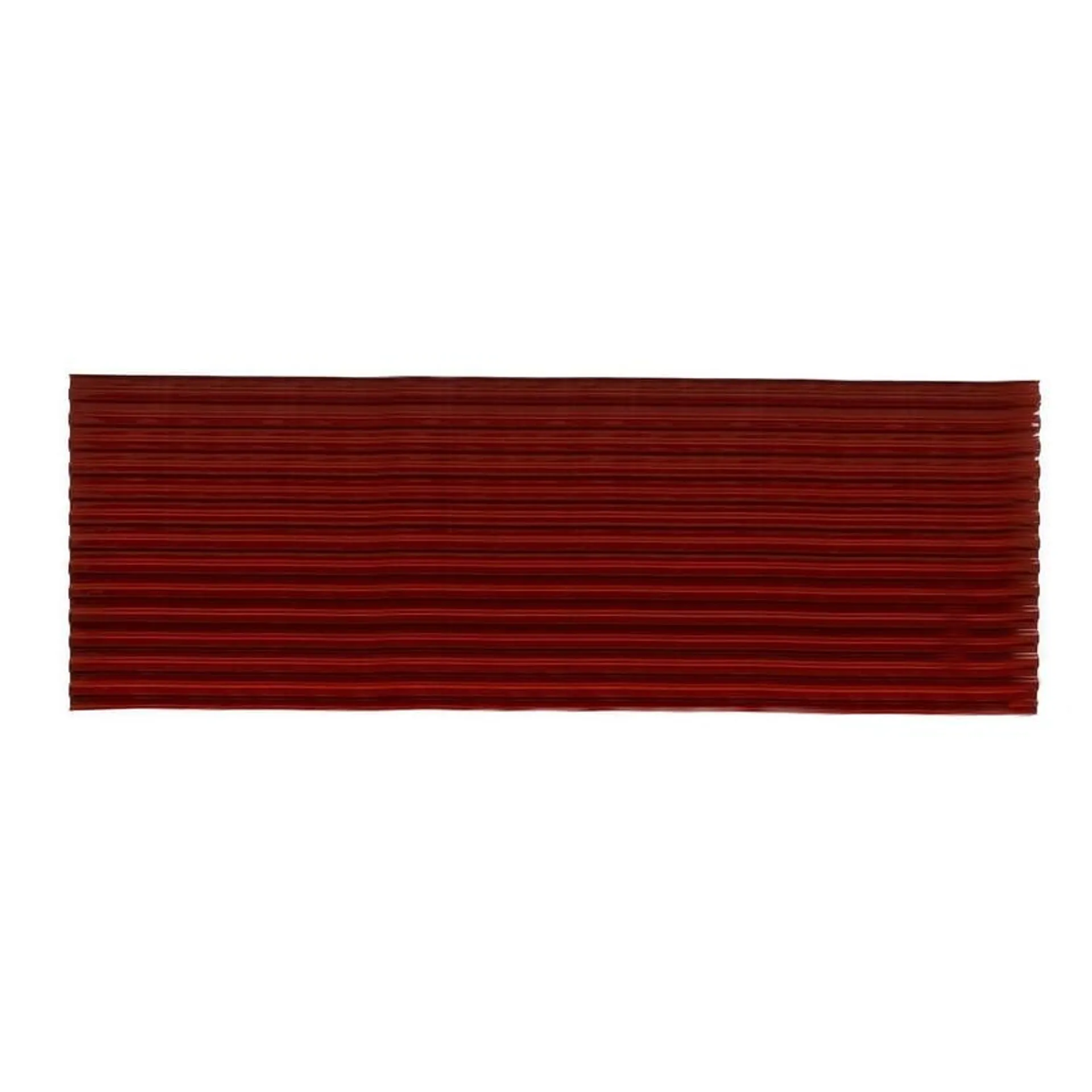 Lámina de policarbonato corrugado Suntuf de 8mm x 1.04 x 3.05 m Rojo