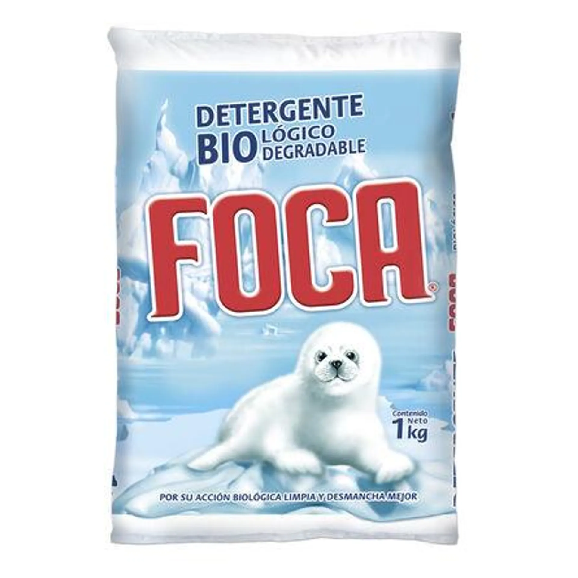 Detergente en Polvo para Ropa Foca Biológico 1 kg