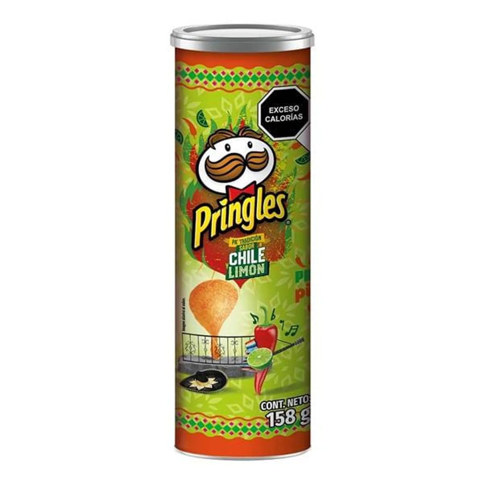 Papas Pringles chile limon de 158 g