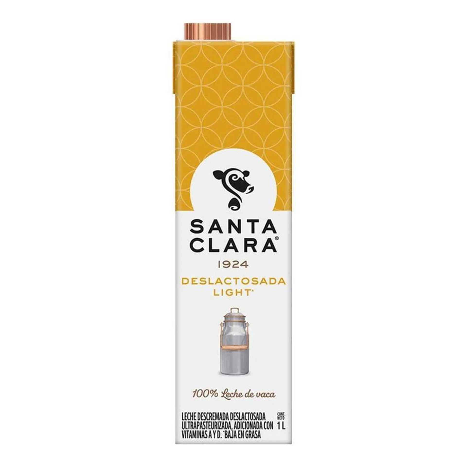 Leche UHT Deslactosada Light Santa Clara 12/1 L