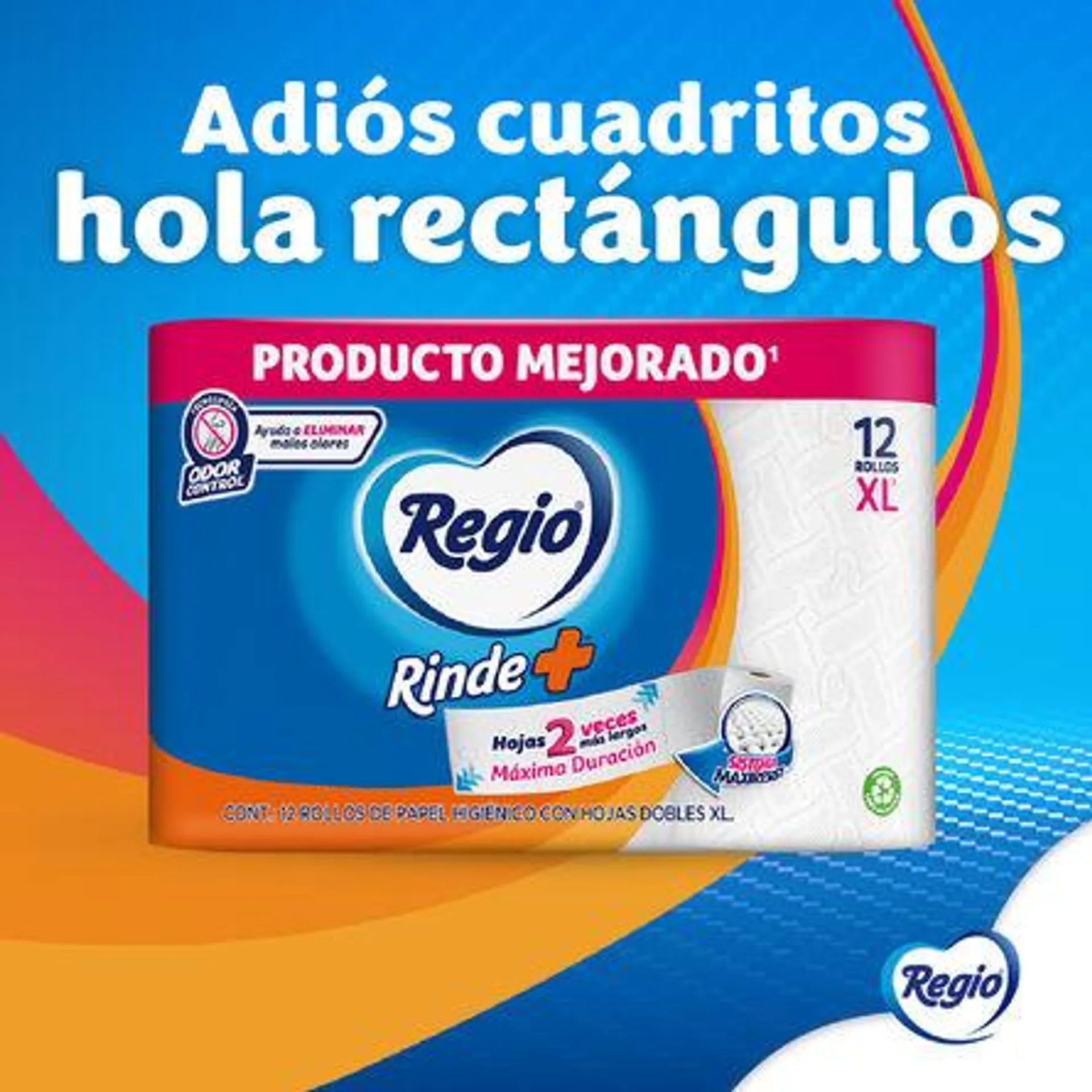 Papel Higiénico regio Rinde+ 12 Rollos 141HD