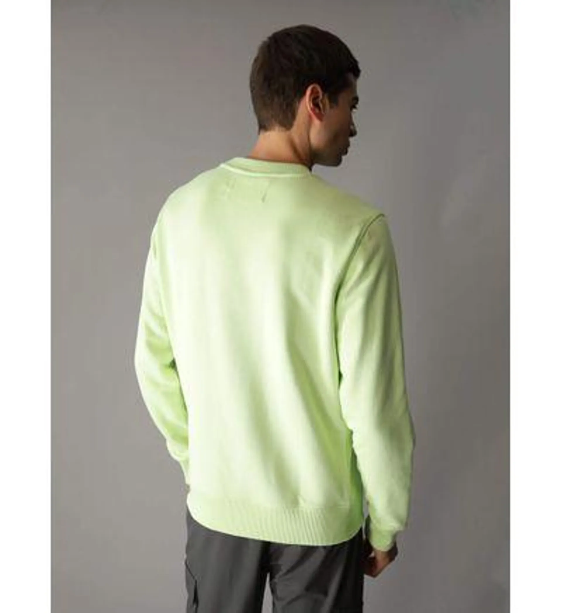 Sudadera Calvin Klein con Monograma Hombre Verde