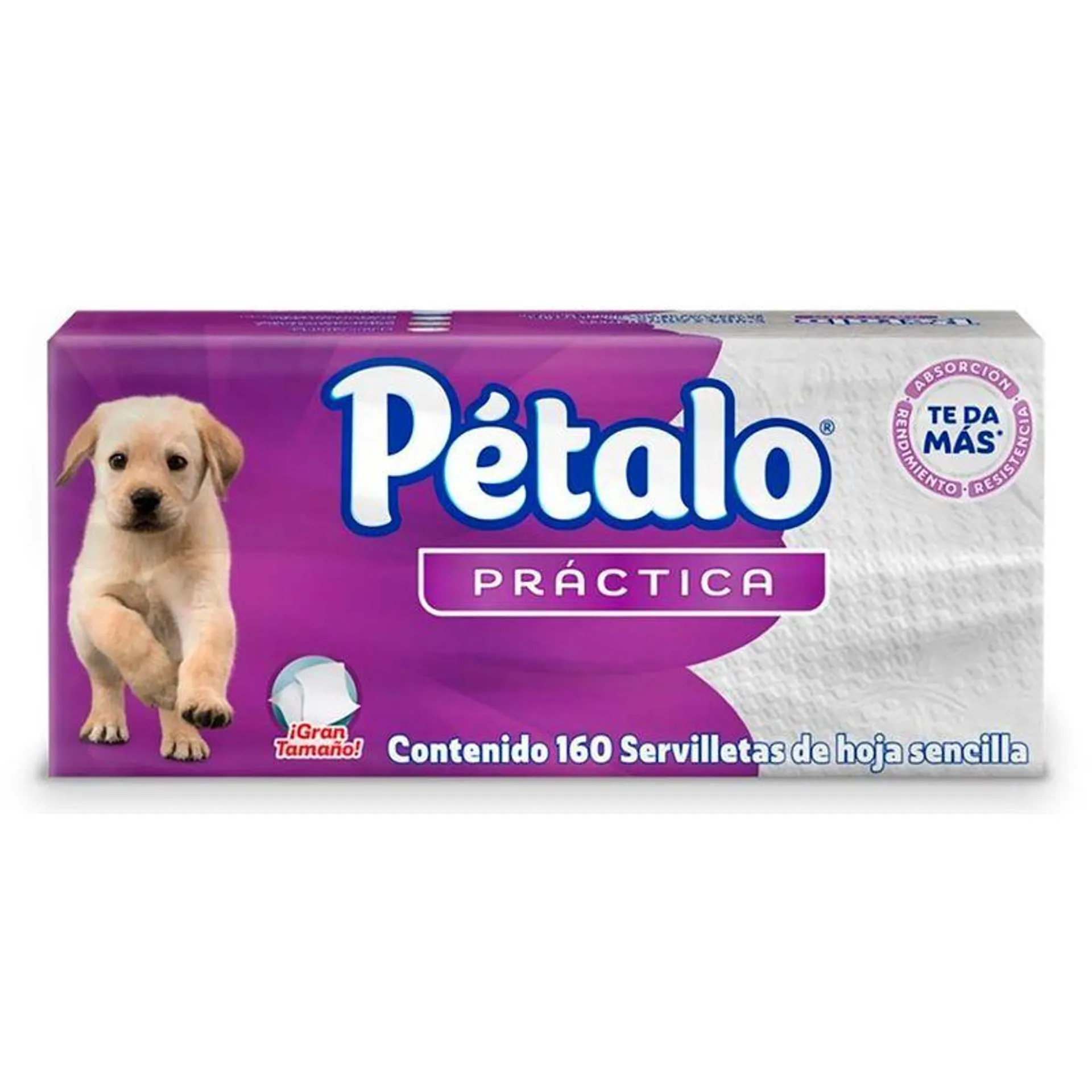 Servilletas Pétalo Práctica Hoja Sencilla 160 Servilletas