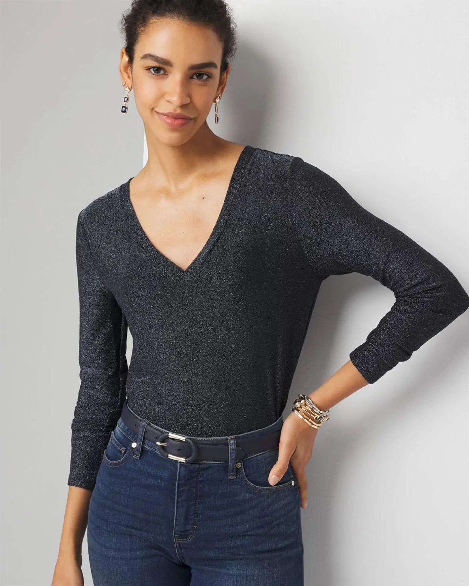 Sparkle Knit Top