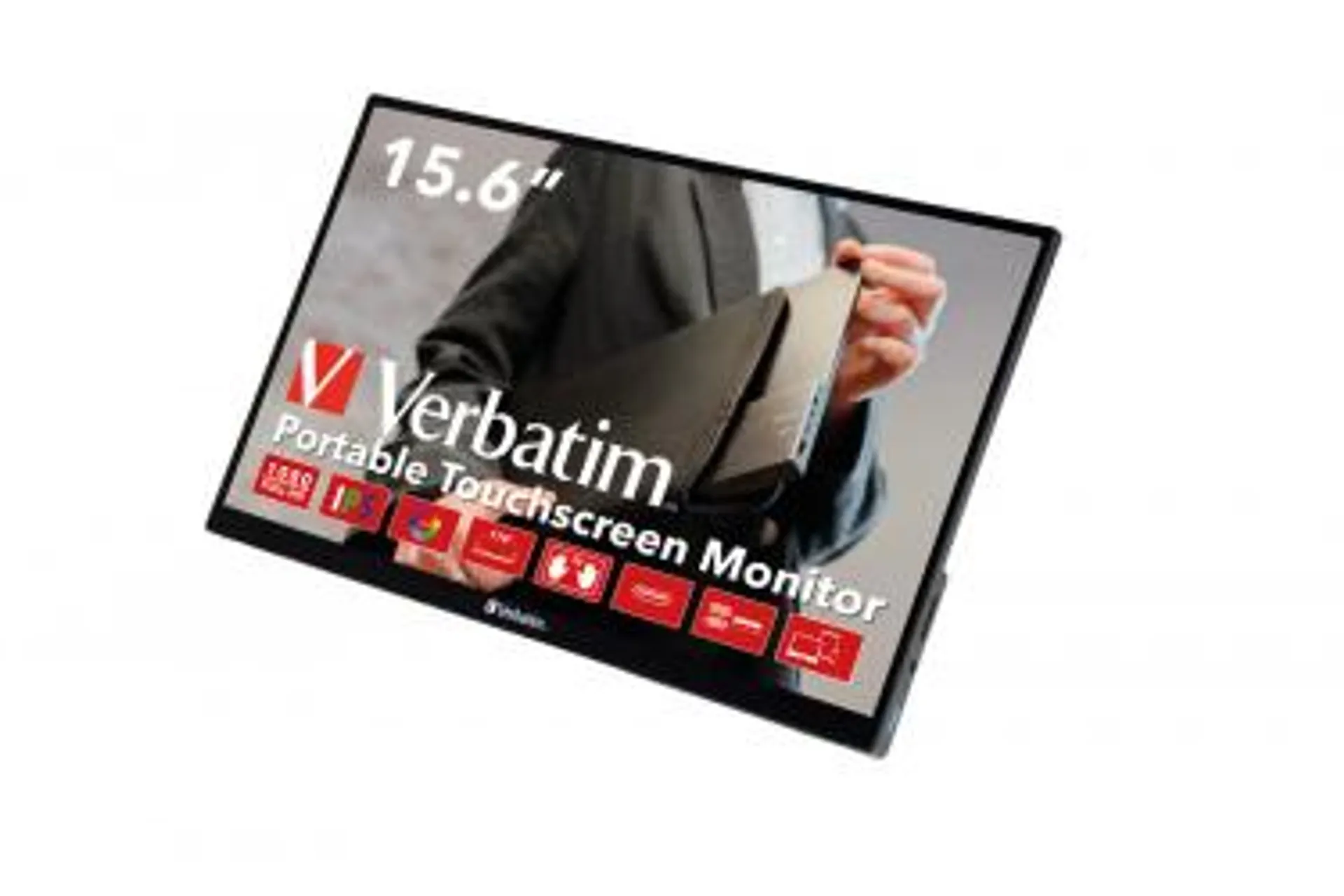 Monitor Portátil Verbatim PMT-15 LCD 15.6", Full HD, HDMI, Negro