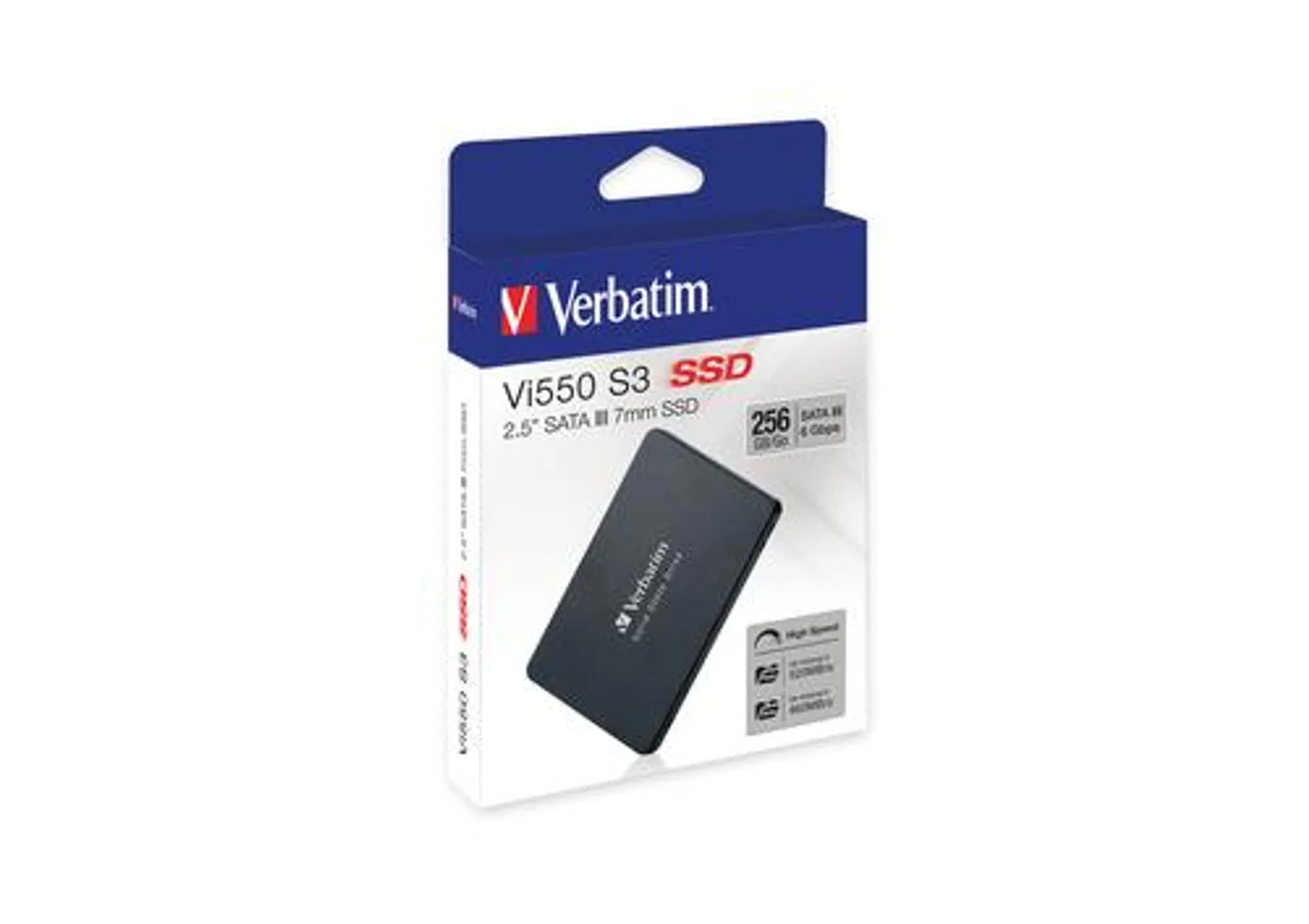 Ssd Verbatim Vi550 256Gb 2.5" 7Mm 3D Nand Sata Iii 560 Mb/S 49351