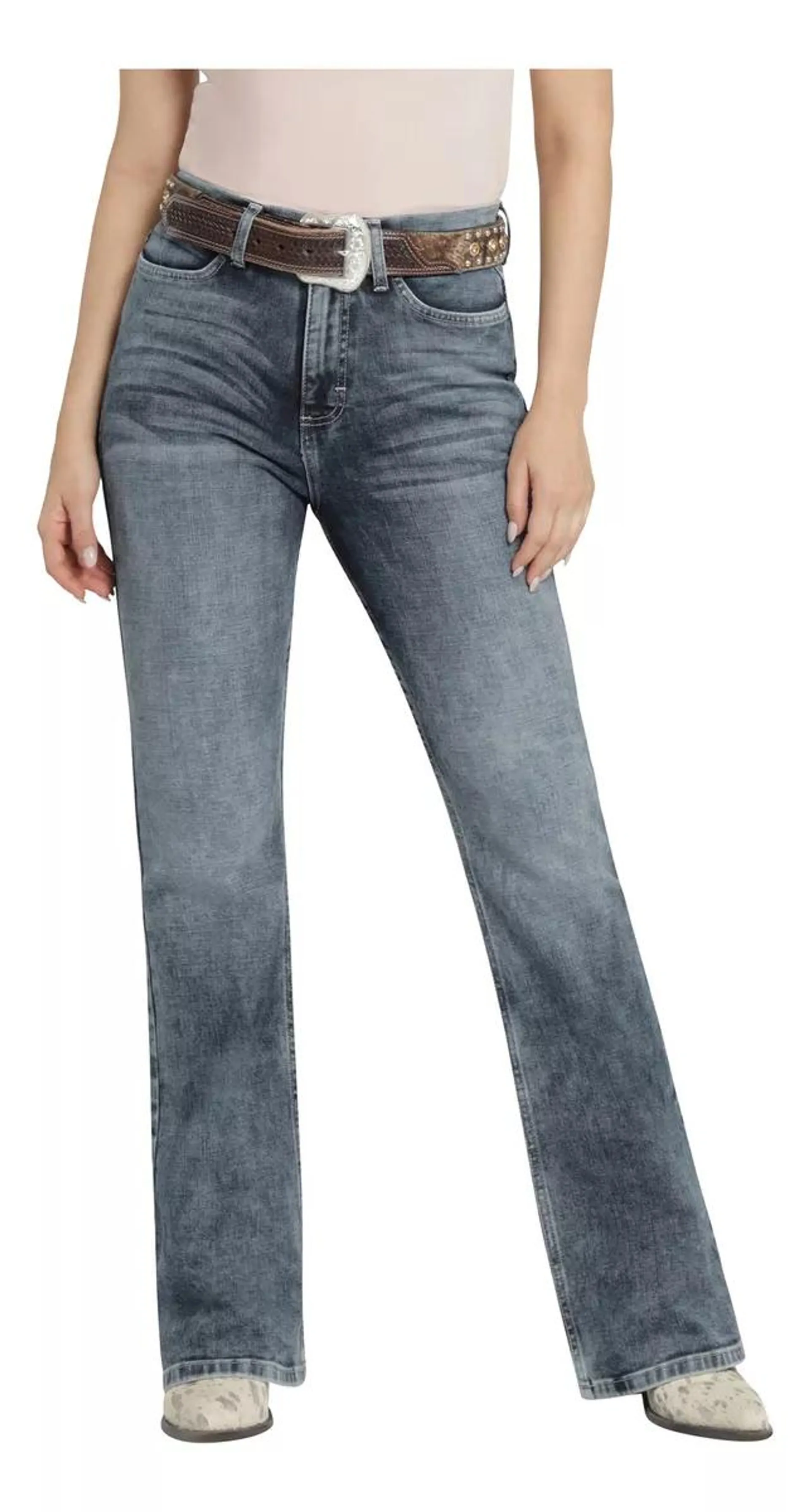 Jeans Vaquero Mujer Wrangler High Rise Flare 641