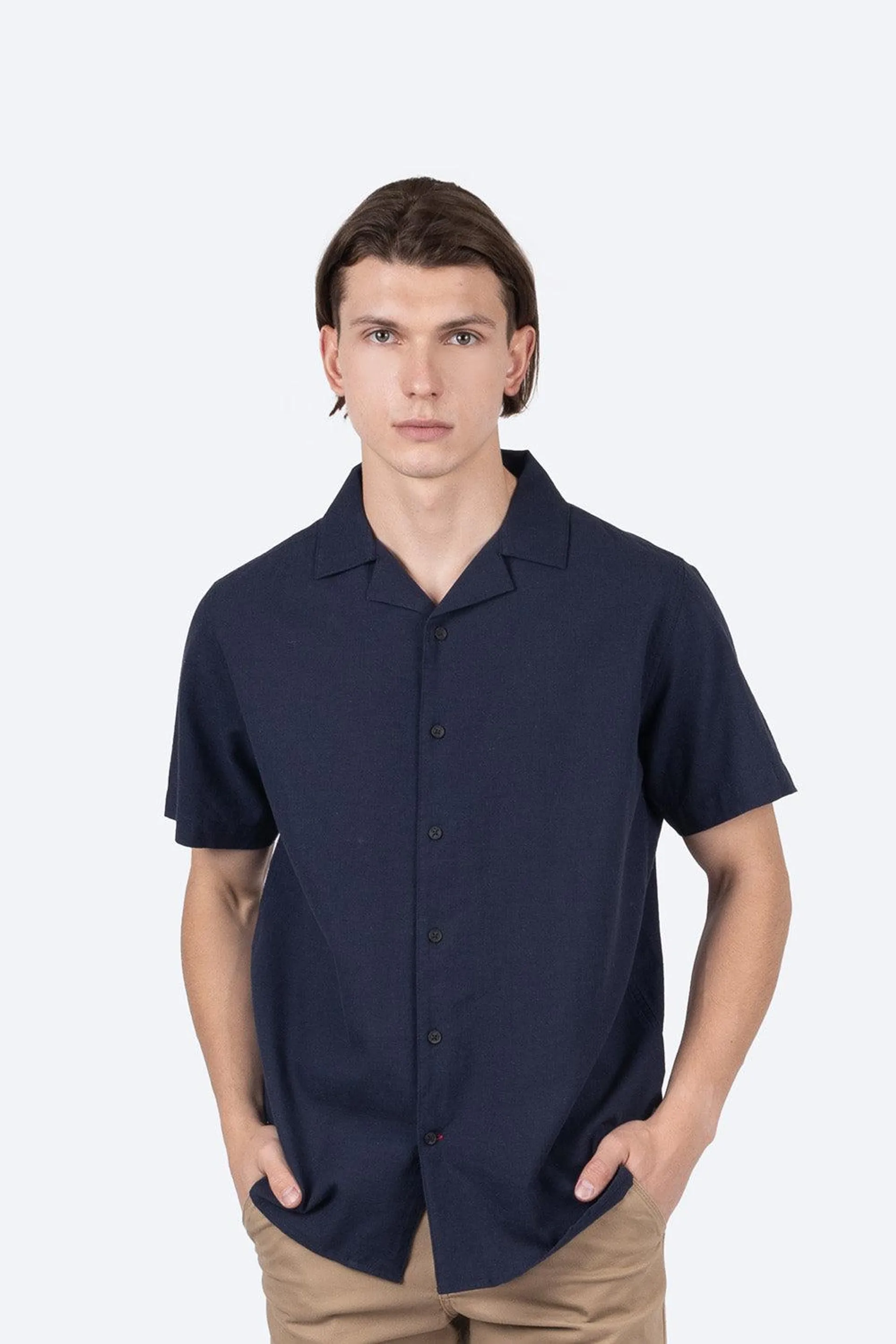 Camisa resort azul