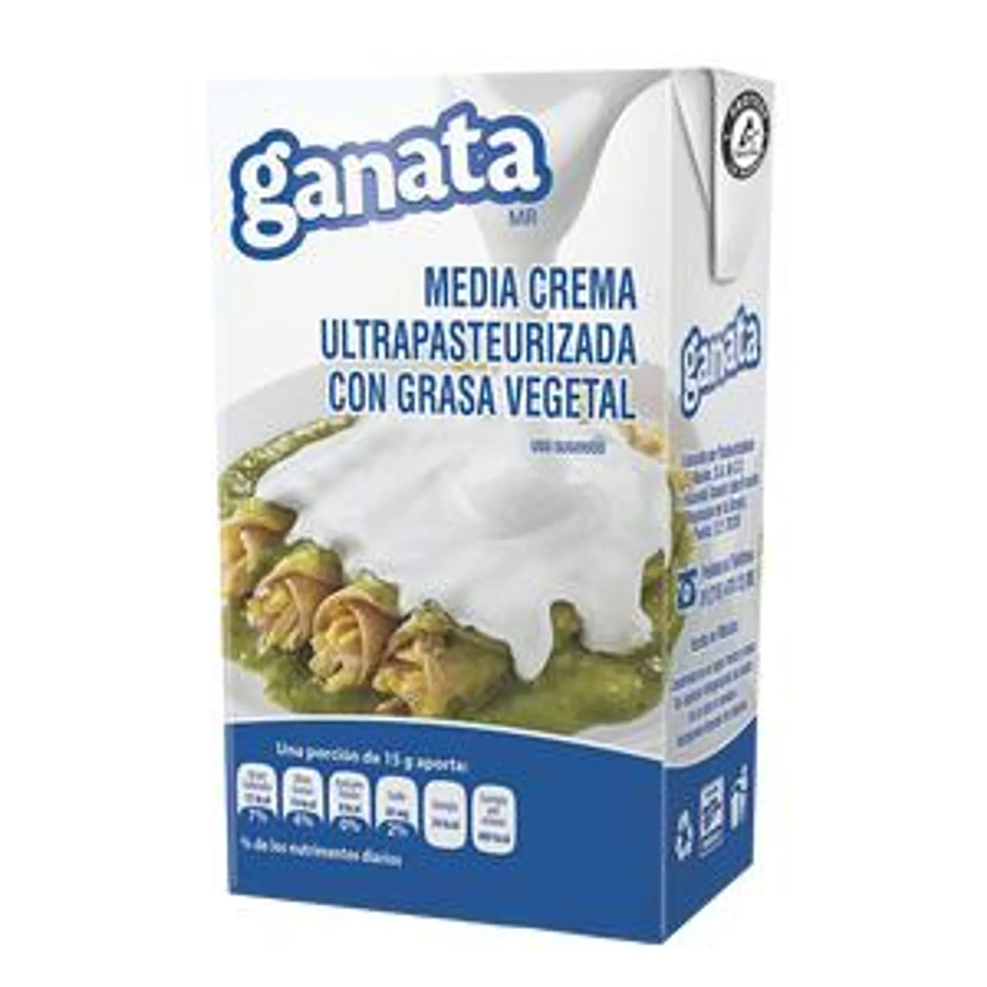 MEDIA CREMA GANATA TETRA 250 ML.