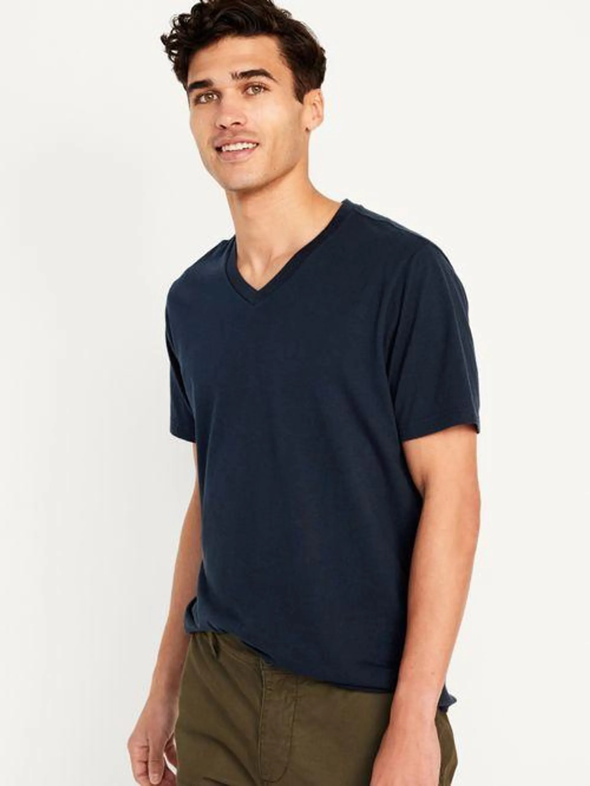 Playera de cuello en V Old Navy