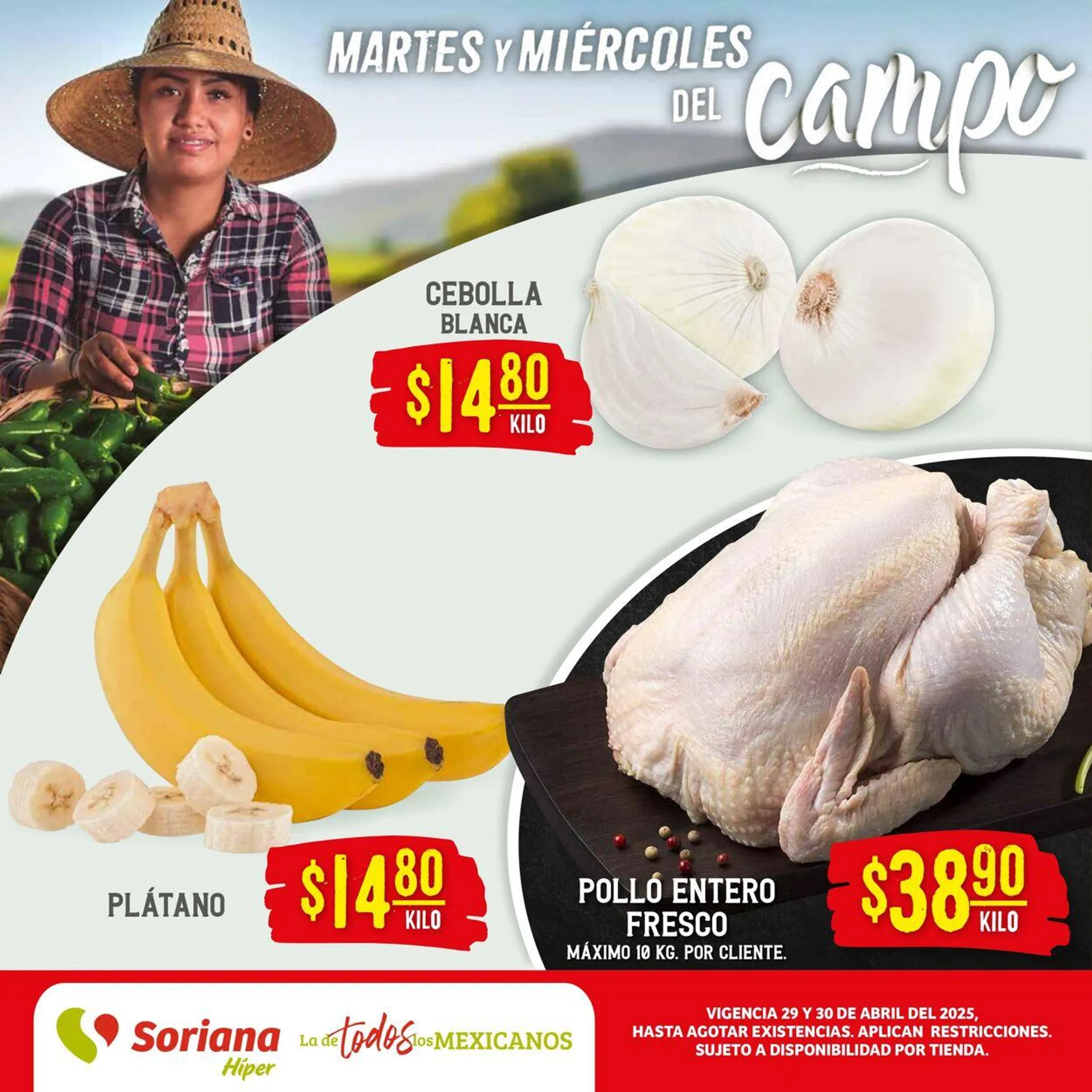 Soriana - Martes y Miércoles del Campo Híper Nacional Oferta actual - 1