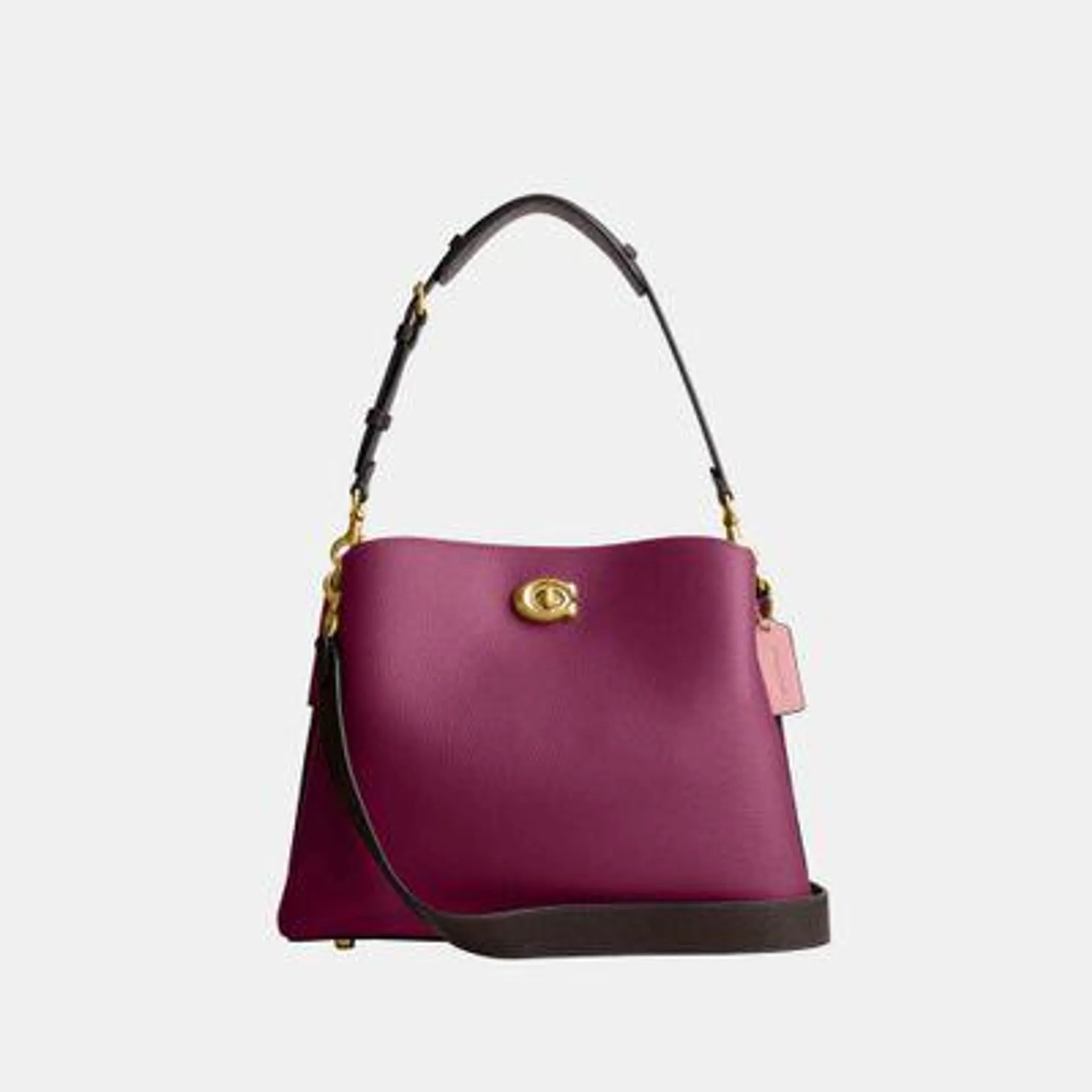 Bolsa Shoulder Bag Coach Color Block Willow