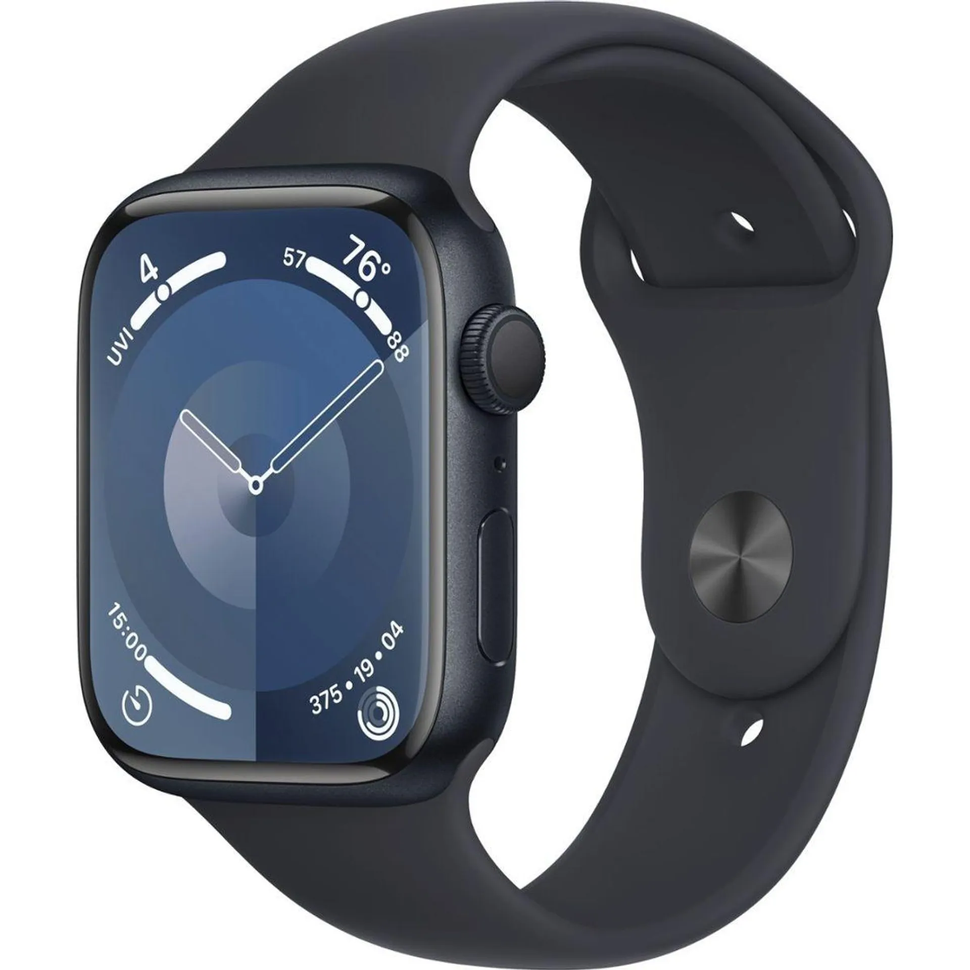 Apple Watch Series 9 GPS 45mm Aluminio Midnight Sport Band M/L