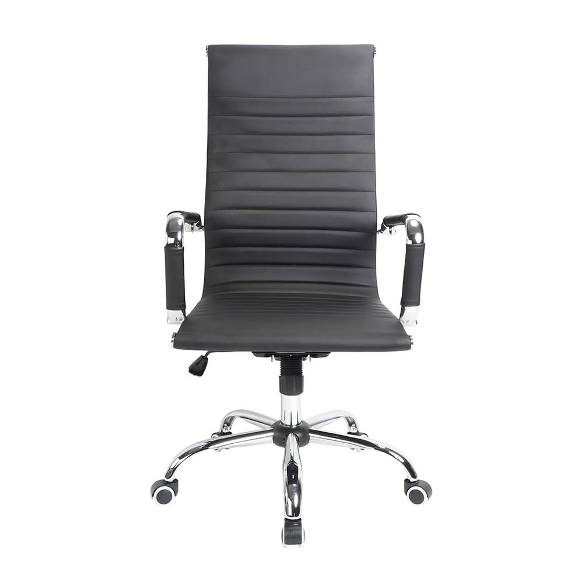 Sillon Ejecutivo Respaldo Alto Vinipiel Negro Golden 6201-Hz-C