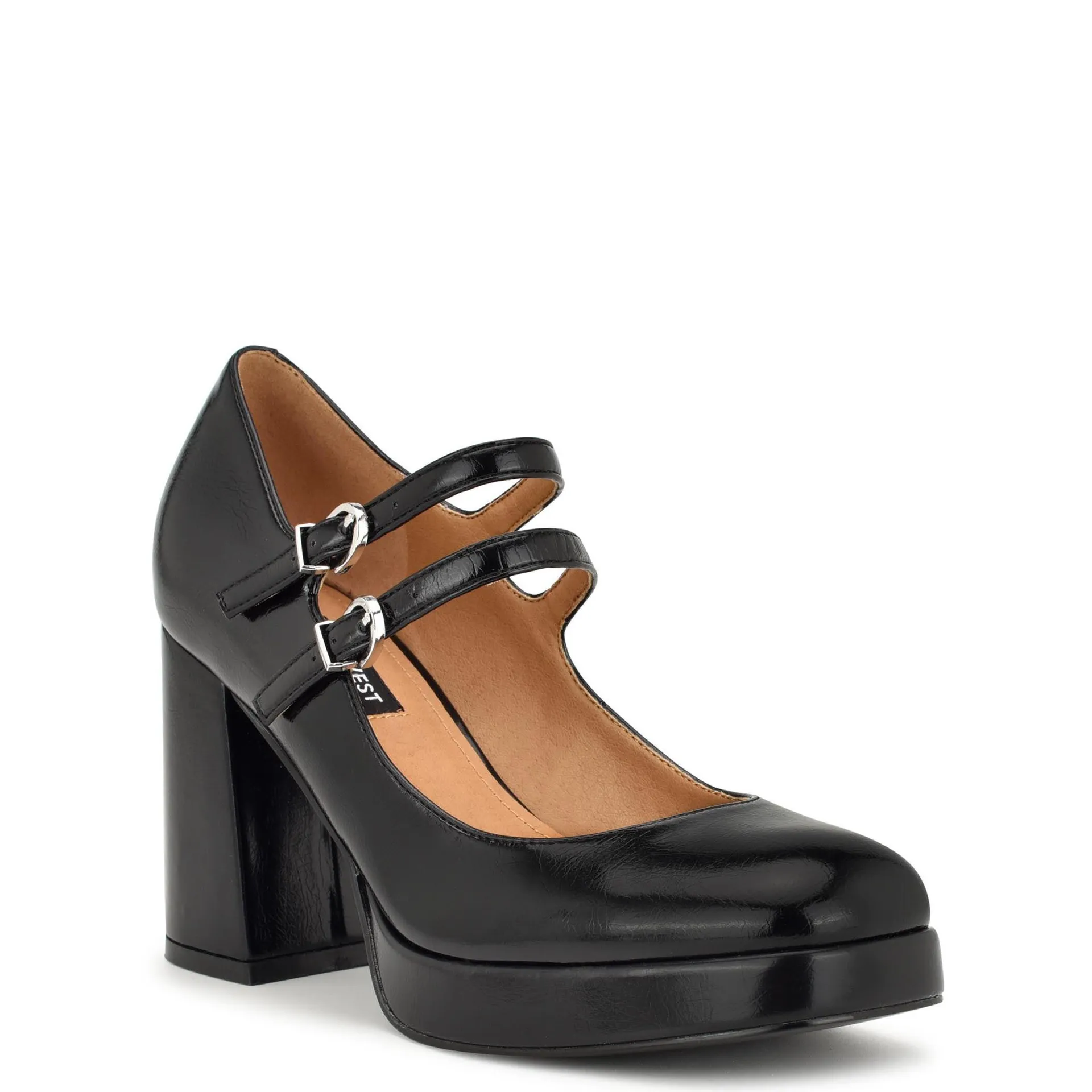 Zapatilla Con Plataforma Colas3 Sintetico Negro Nine West