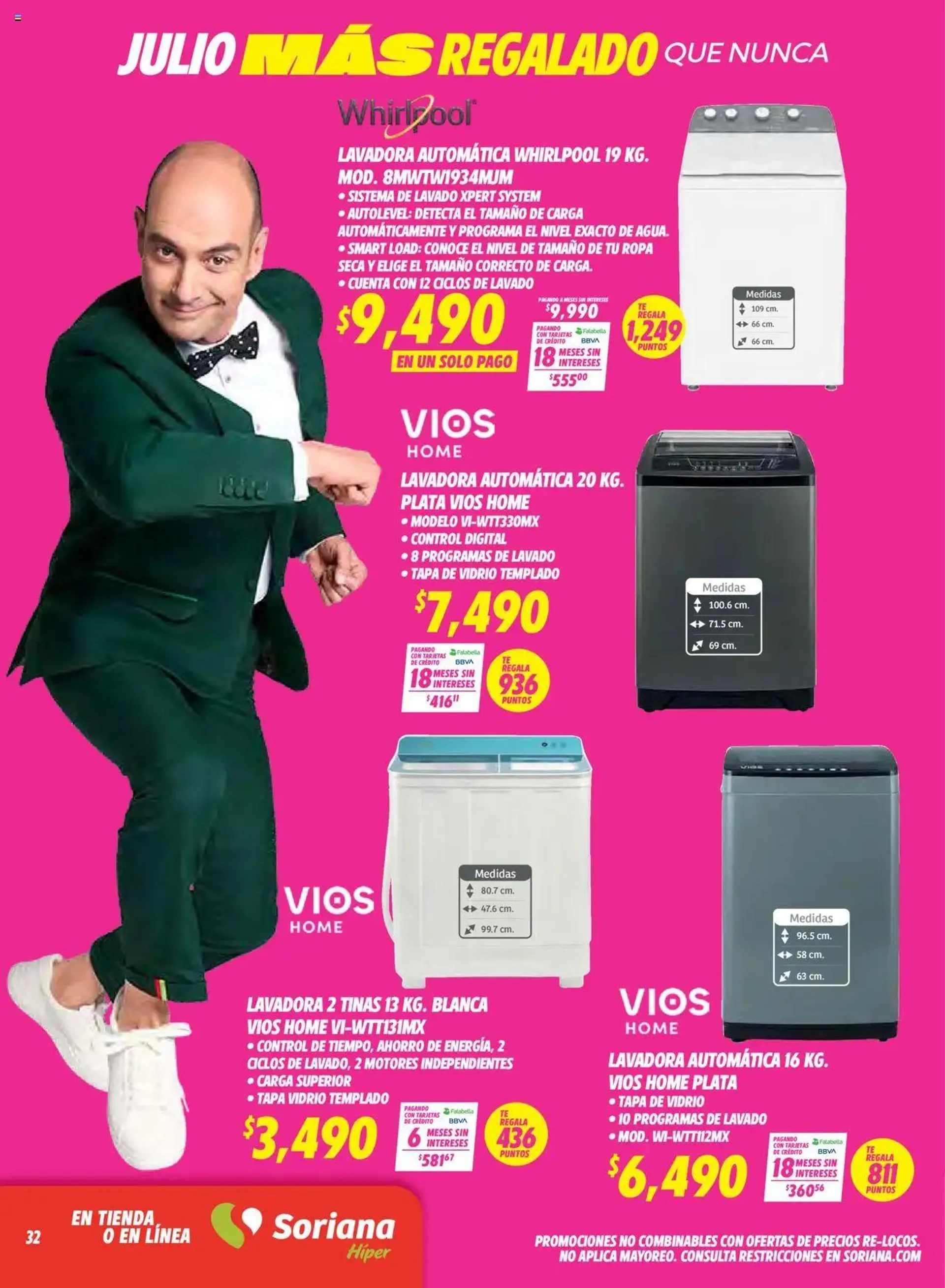 Catálogo de Soriana - Julio Regalado Híper Nacional 23 de mayo al 29 de mayo 2025 - Pagina 32