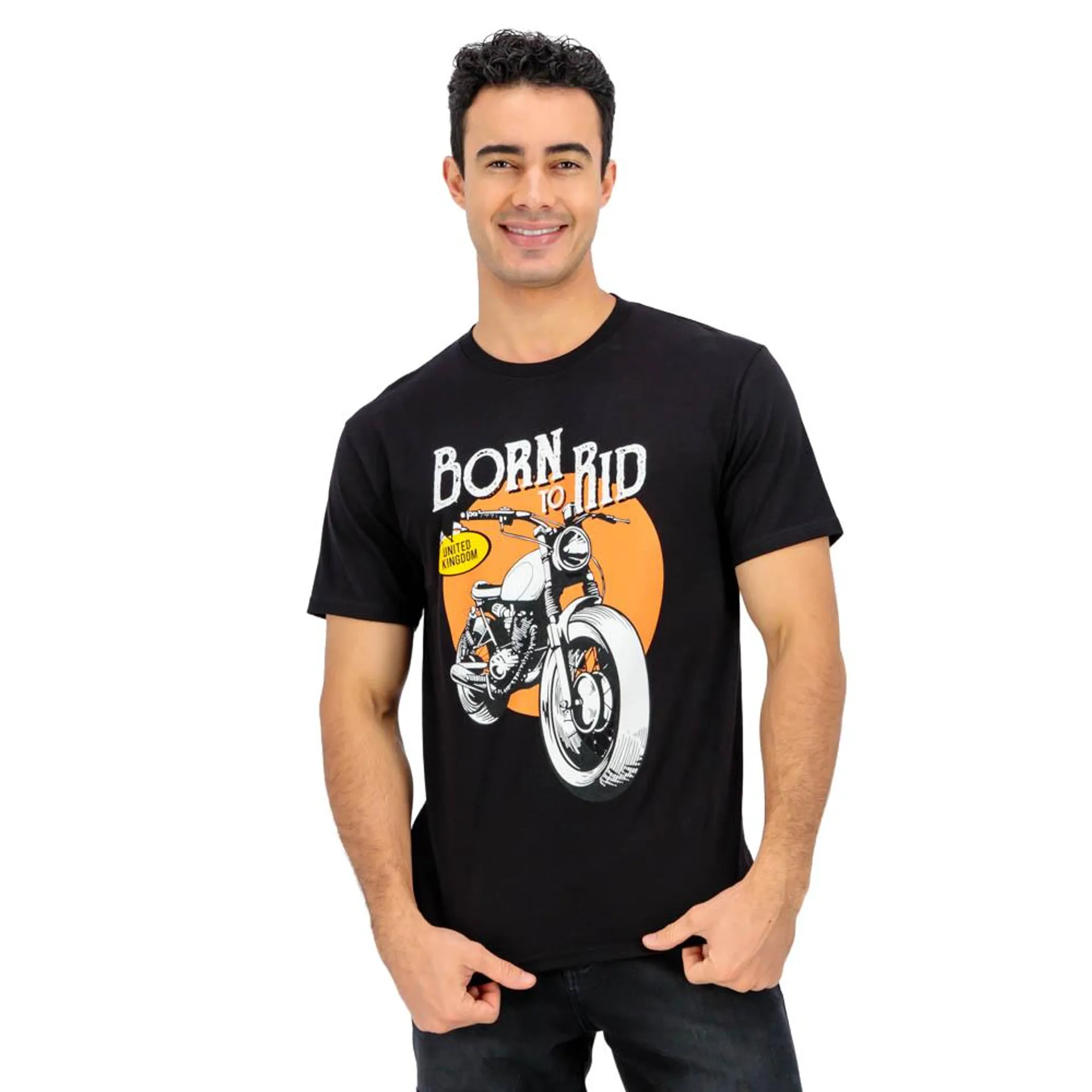 Playera Hummo Hombre Estampado Born To Rid