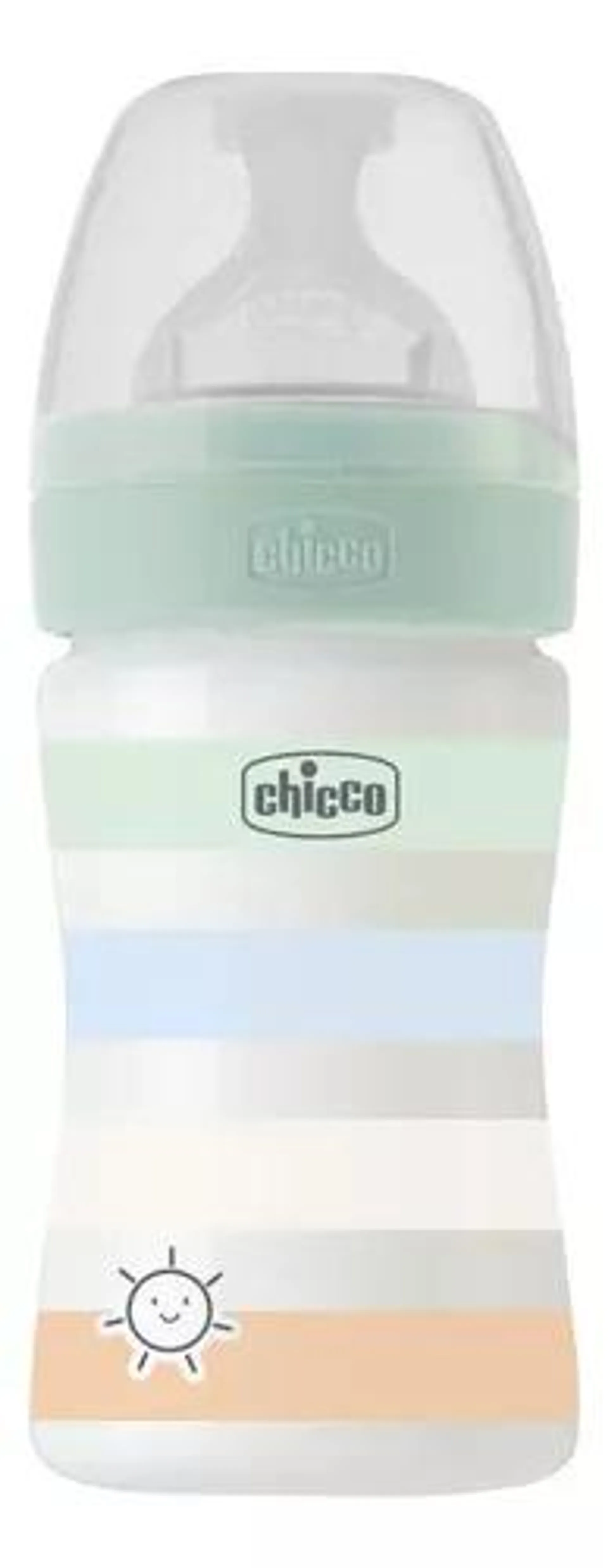 Chicco Biberón Anticólico Well Being 150 Ml Verde