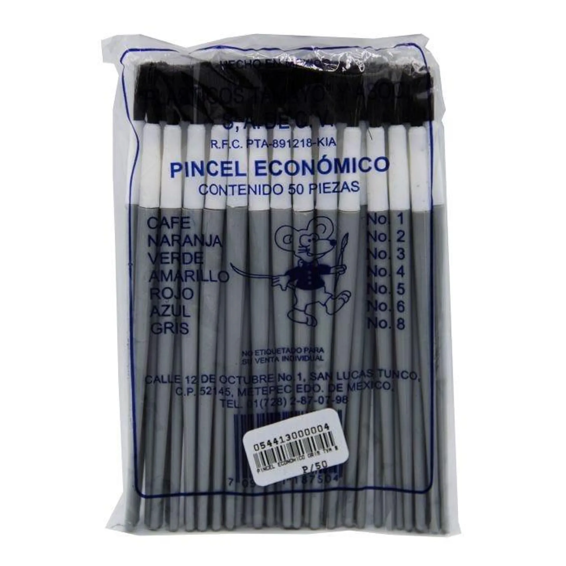 Pincel Economico Gris Tya 8