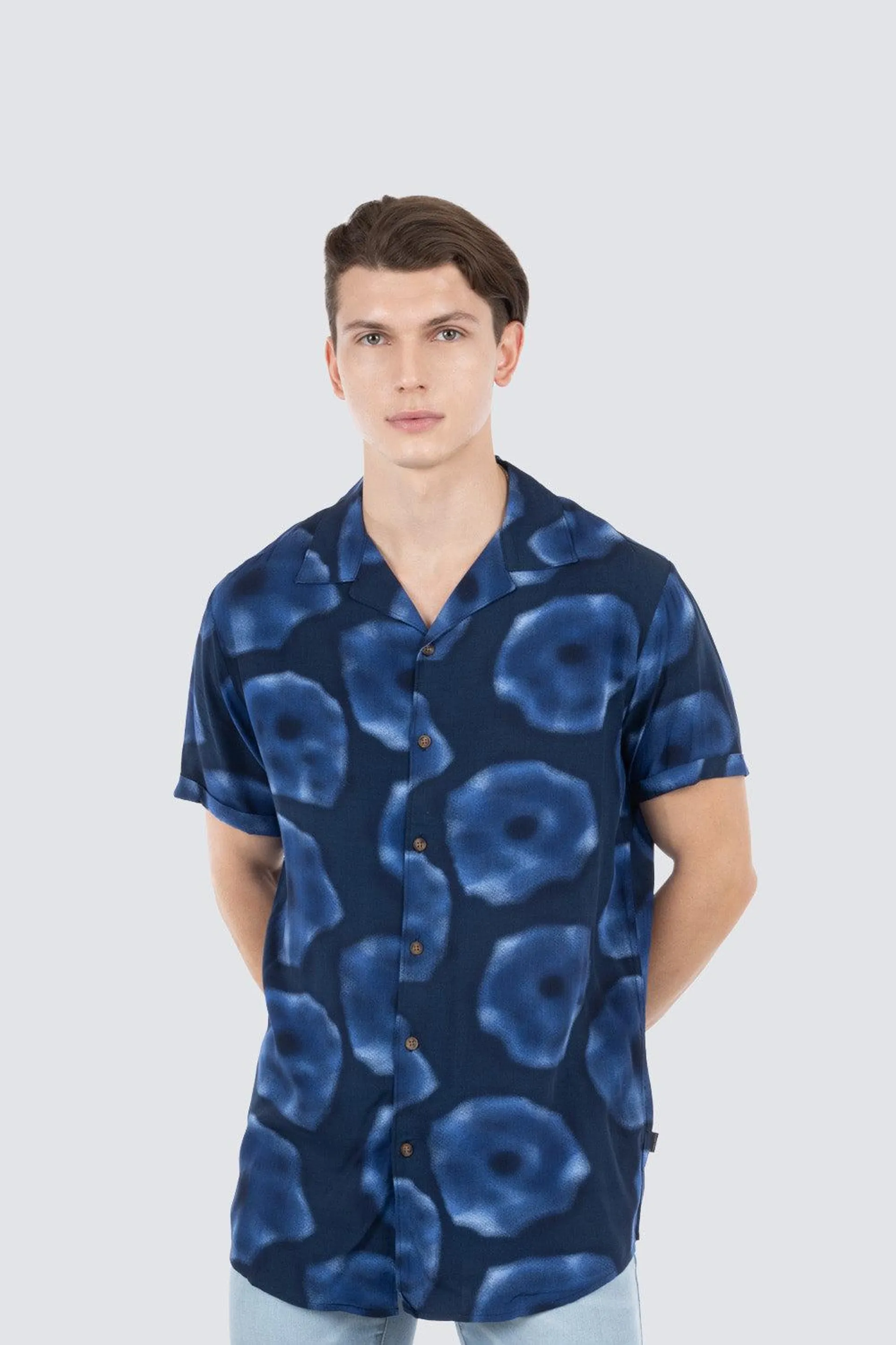 Camisa resort estampada