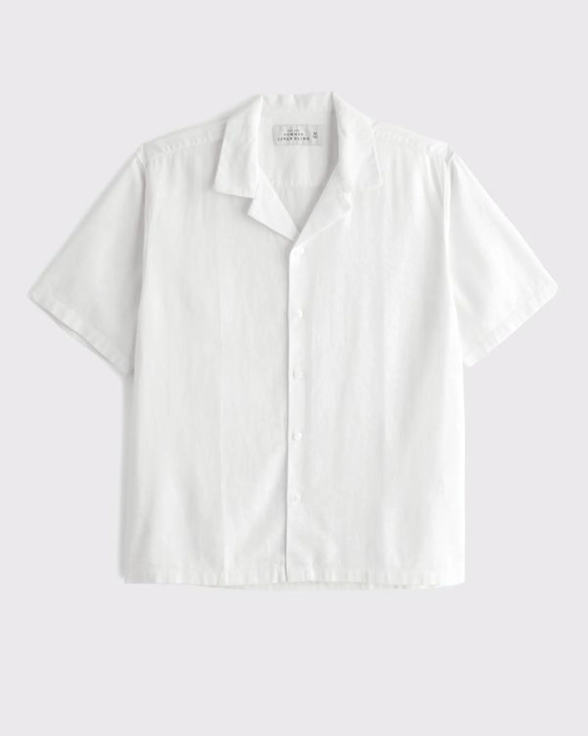 Camp Collar Summer Linen-Blend Shirt