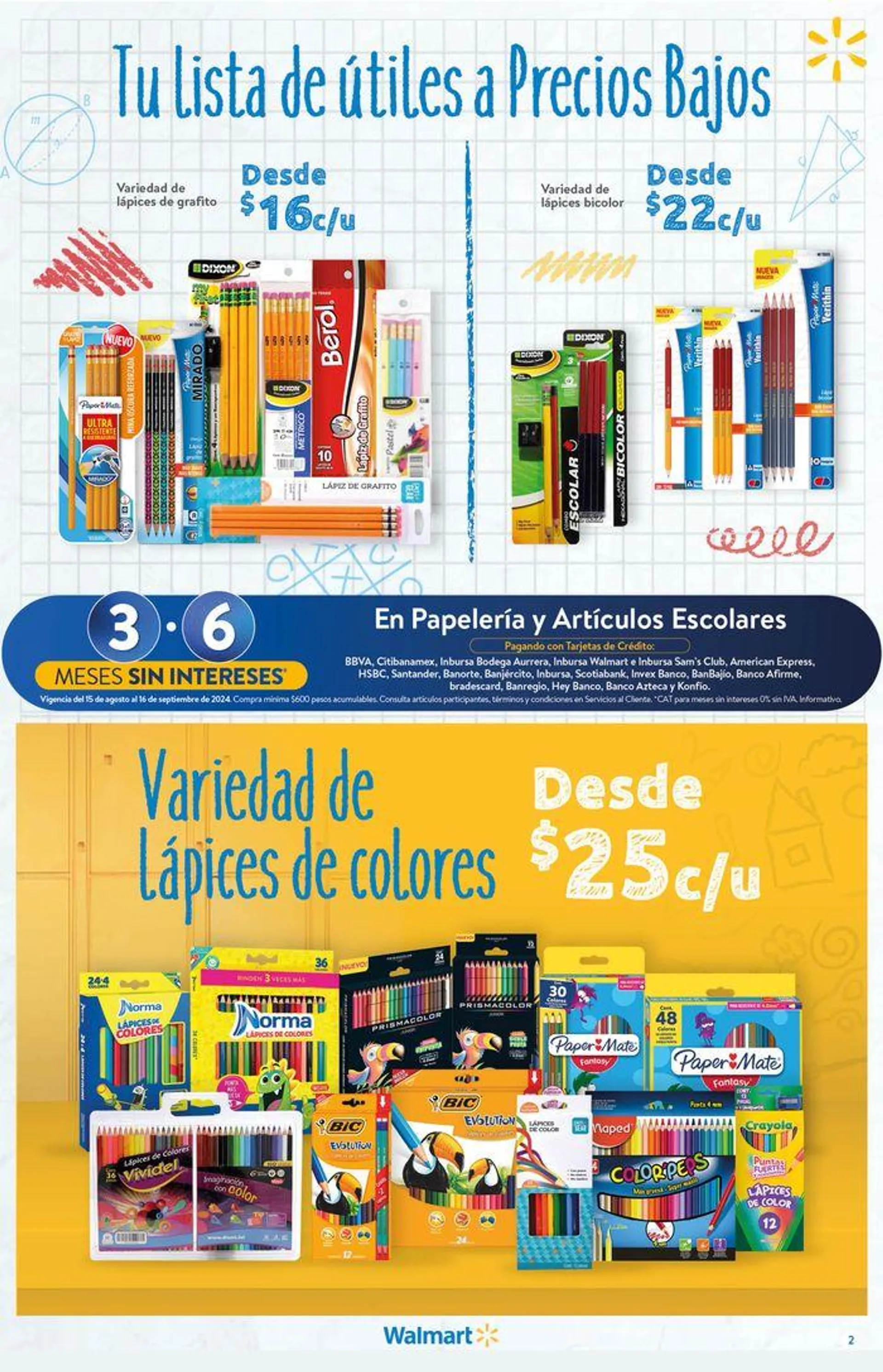 Catálogo de Walmart - Back to School 16 de agosto al 17 de septiembre 2024 - Pagina 2