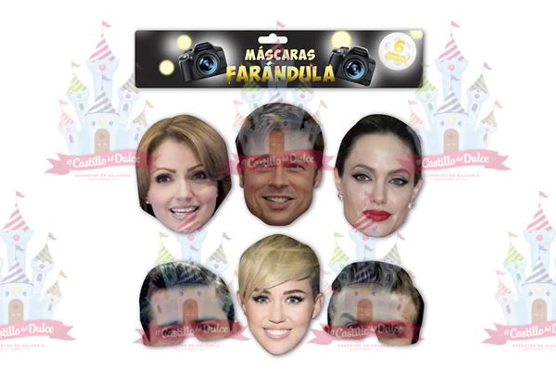 MASCARA FARANDULA 12/6 PZA EURO