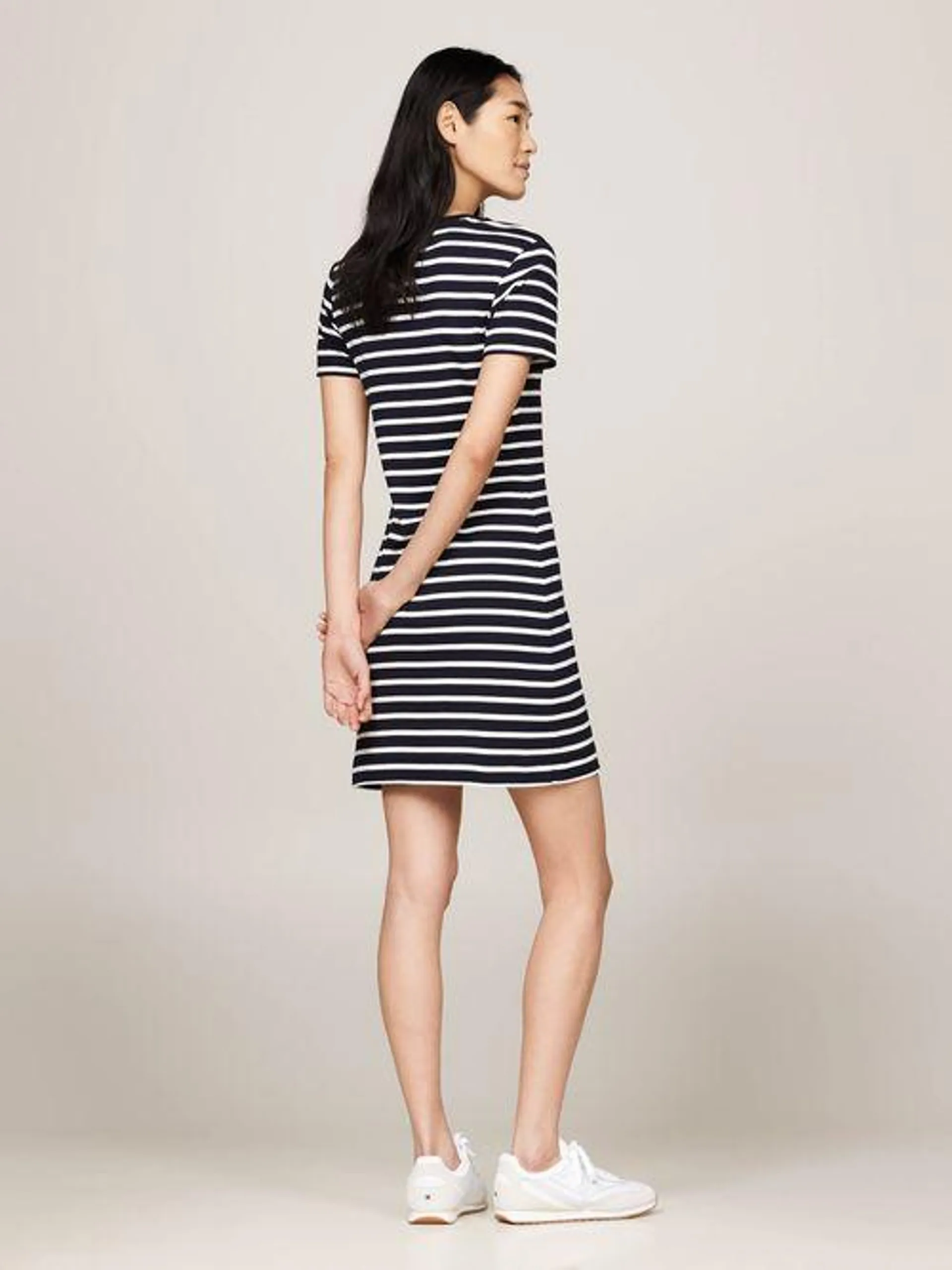 Vestido camisero corto de corte slim de mujer Tommy Hilfiger