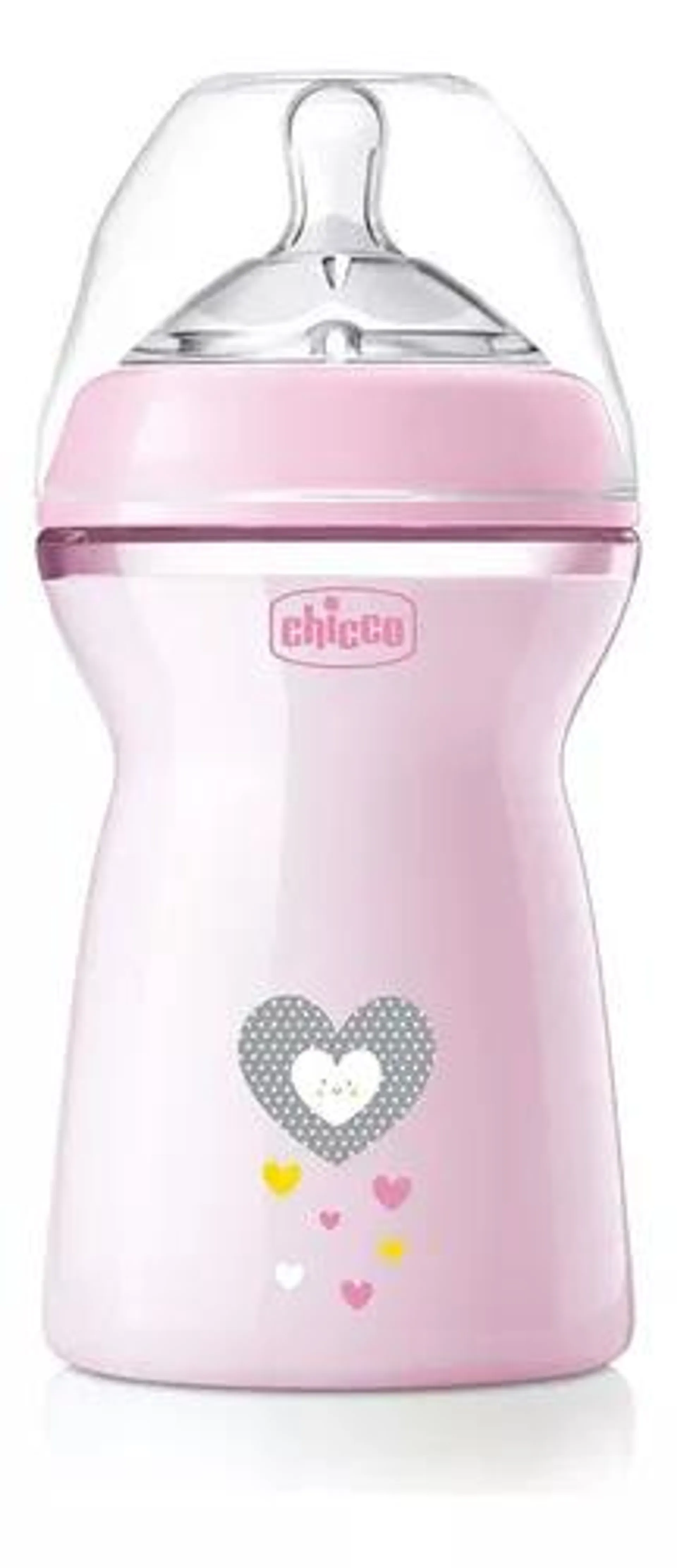 Chicco Biberón Natural Feeling 330 Ml Rosa Para Bebés