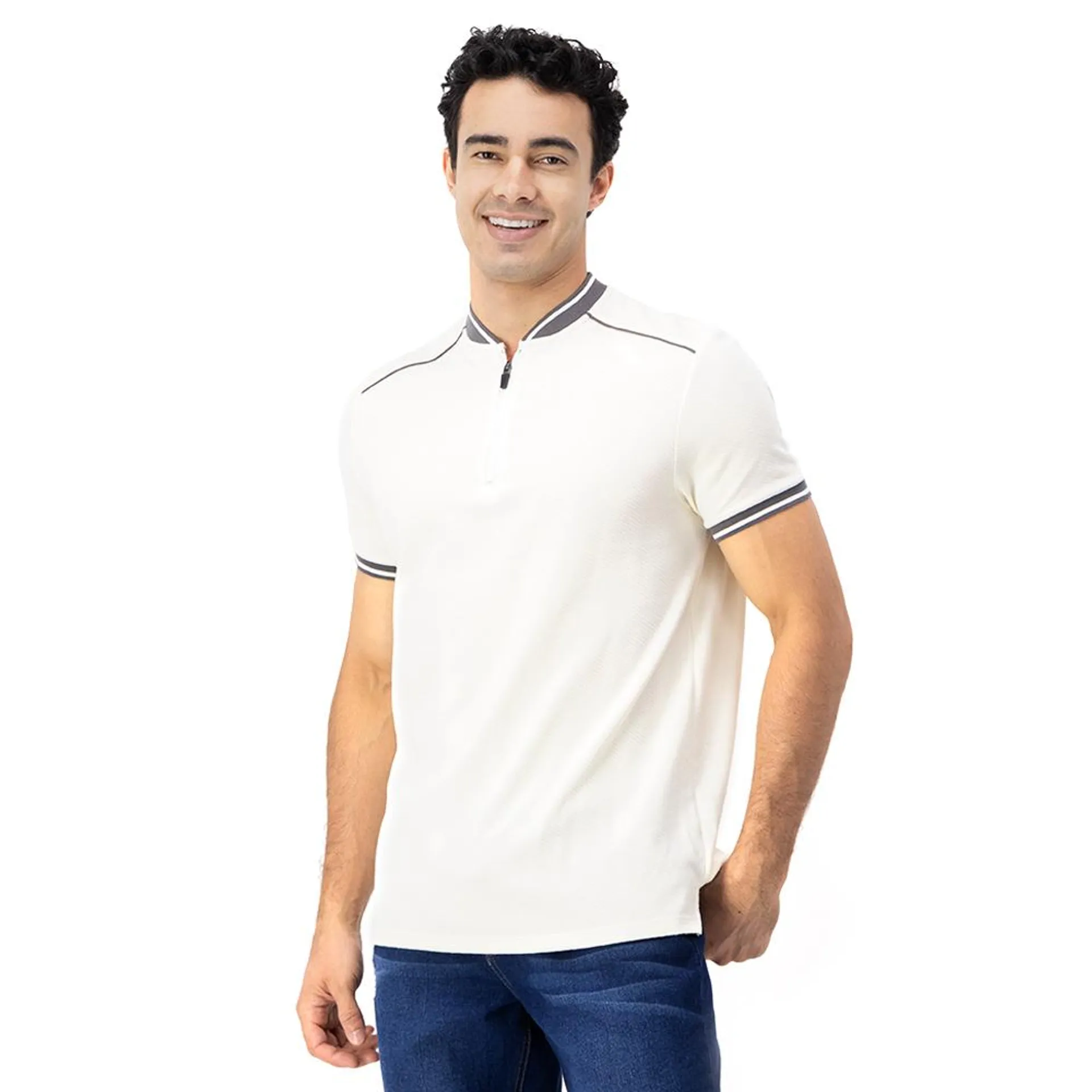 Playera Hummo Hombre Con Zipper