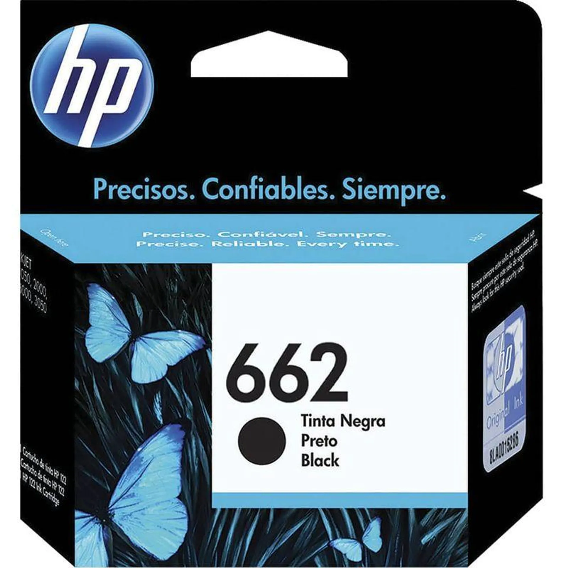 Tinta 662 Negro HP Compatible con 3545 / 3515 / 2515 / 2645