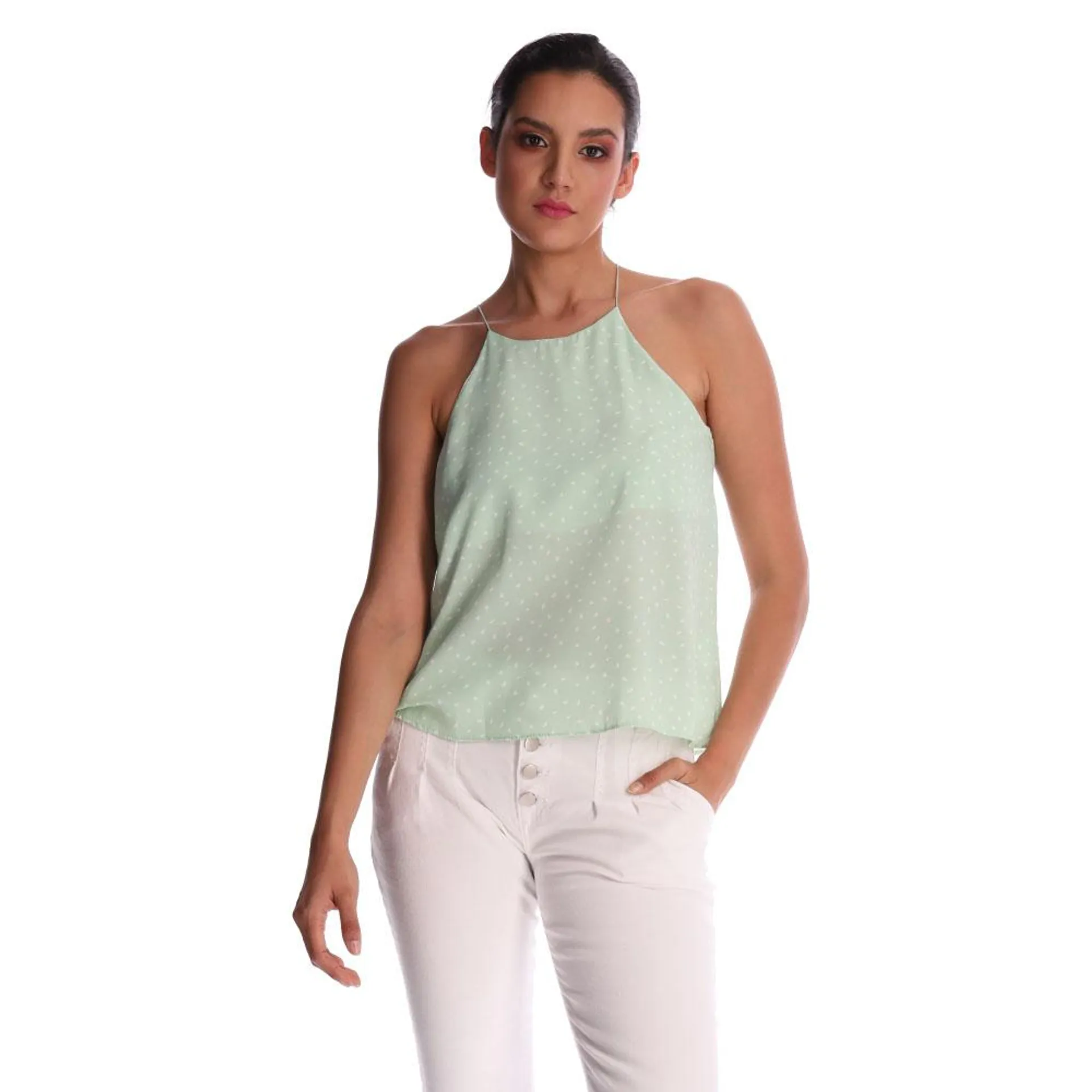 Blusa Dama Halter Tirantes