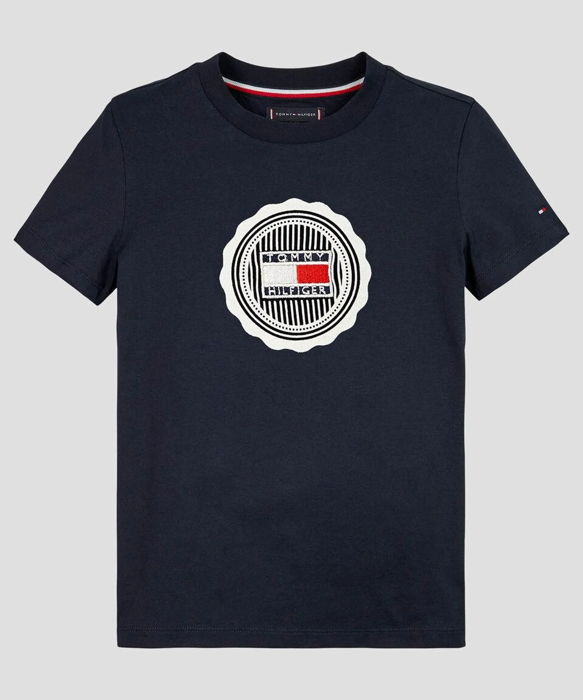 Playera con logo de manga corta Niño